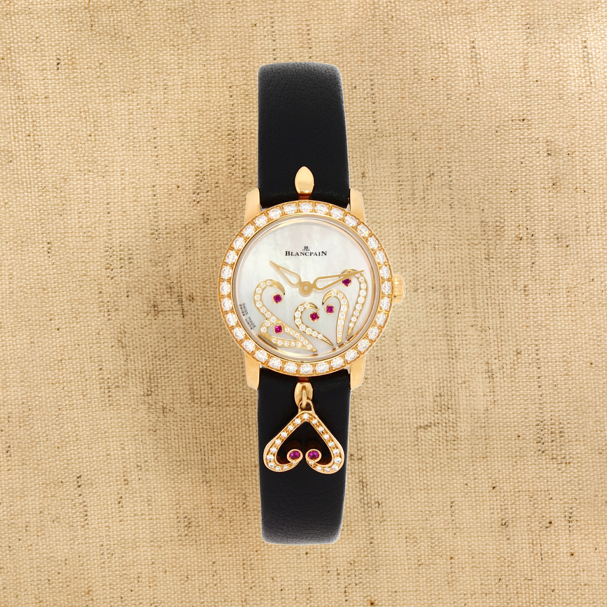 Pre-Owned Blancpain Women Ladybird Ultraplate 21.5mm, Mother of Pearl Dial, Gem Set Numerals_1