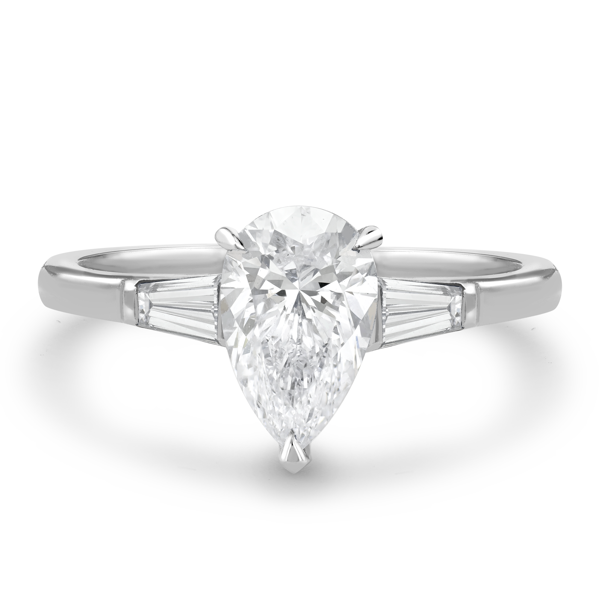 Regency 0.90ct Diamond Solitaire Ring Pear Cut, Claw Set_2