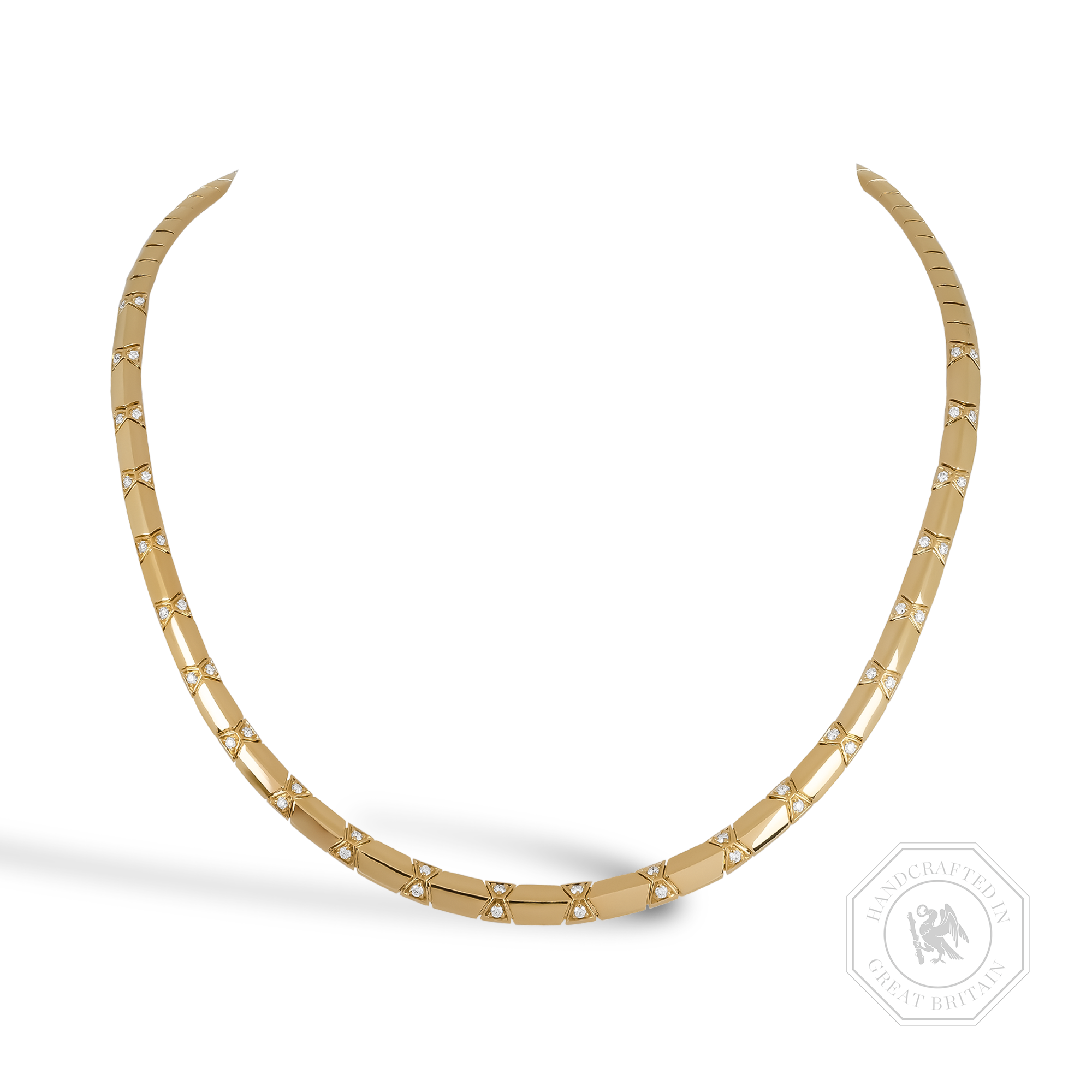 Origins Diamond Set Necklace Brilliant Cut, Grain Set_1