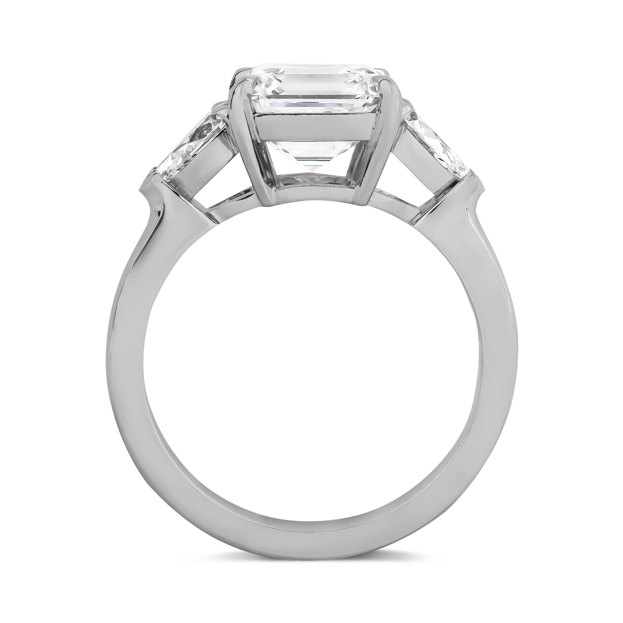 Asscher Cut 3.01ct Diamond Ring Asscher Cut, Claw Set_3