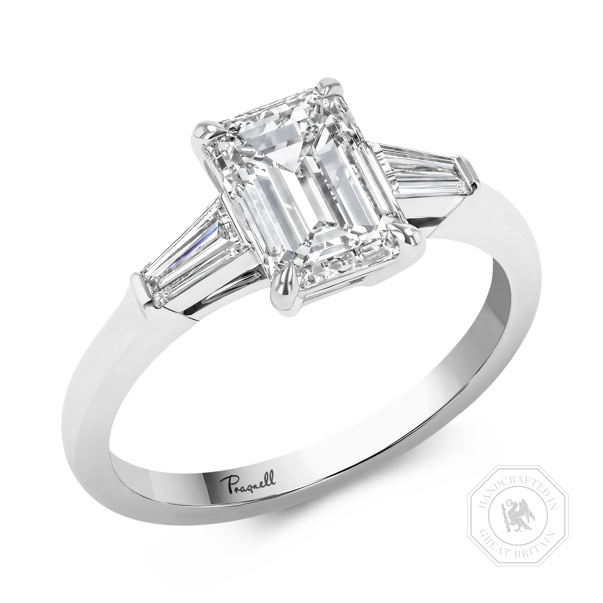 Regency 1.70ct  Emerald Cut Diamond Ring Emerald Cut, Claw Set_1