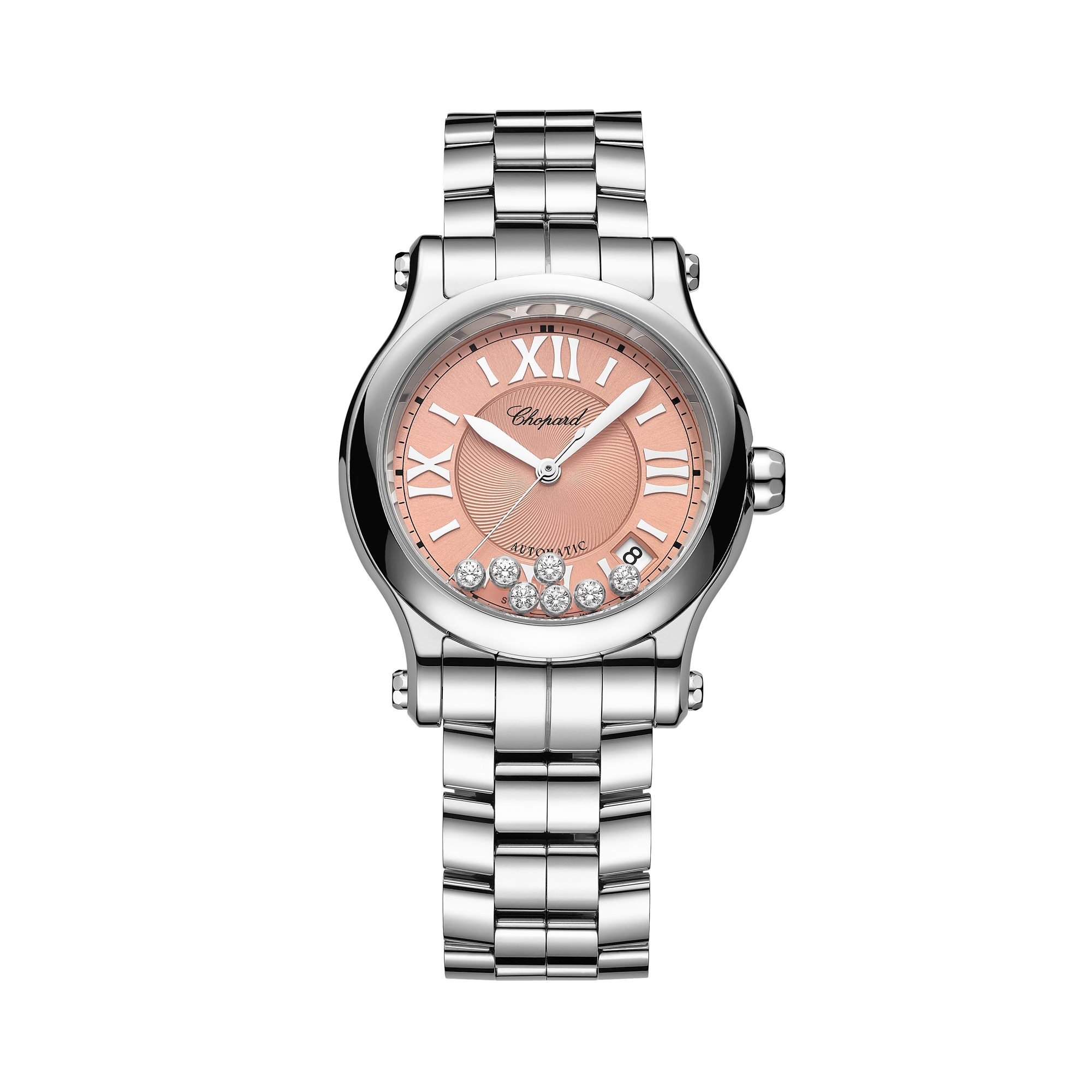 Chopard Happy Sport 36mm, Pink Dial, Roman Numerals_1