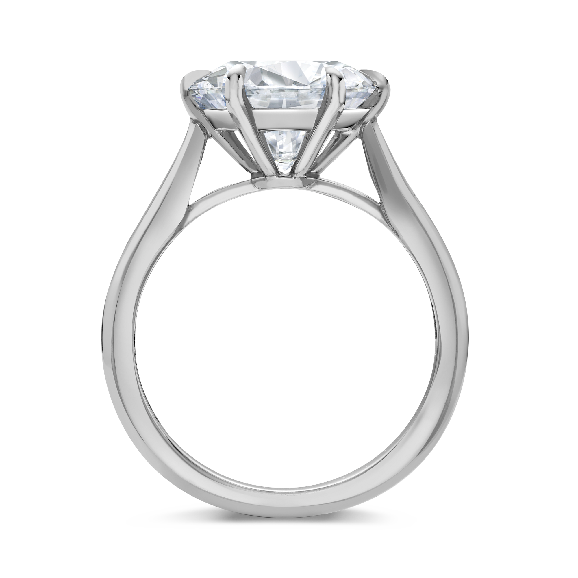 Classic Six-Claw 3.51ct Brilliant Cut Diamond Ring Brilliant cut, Claw set_3
