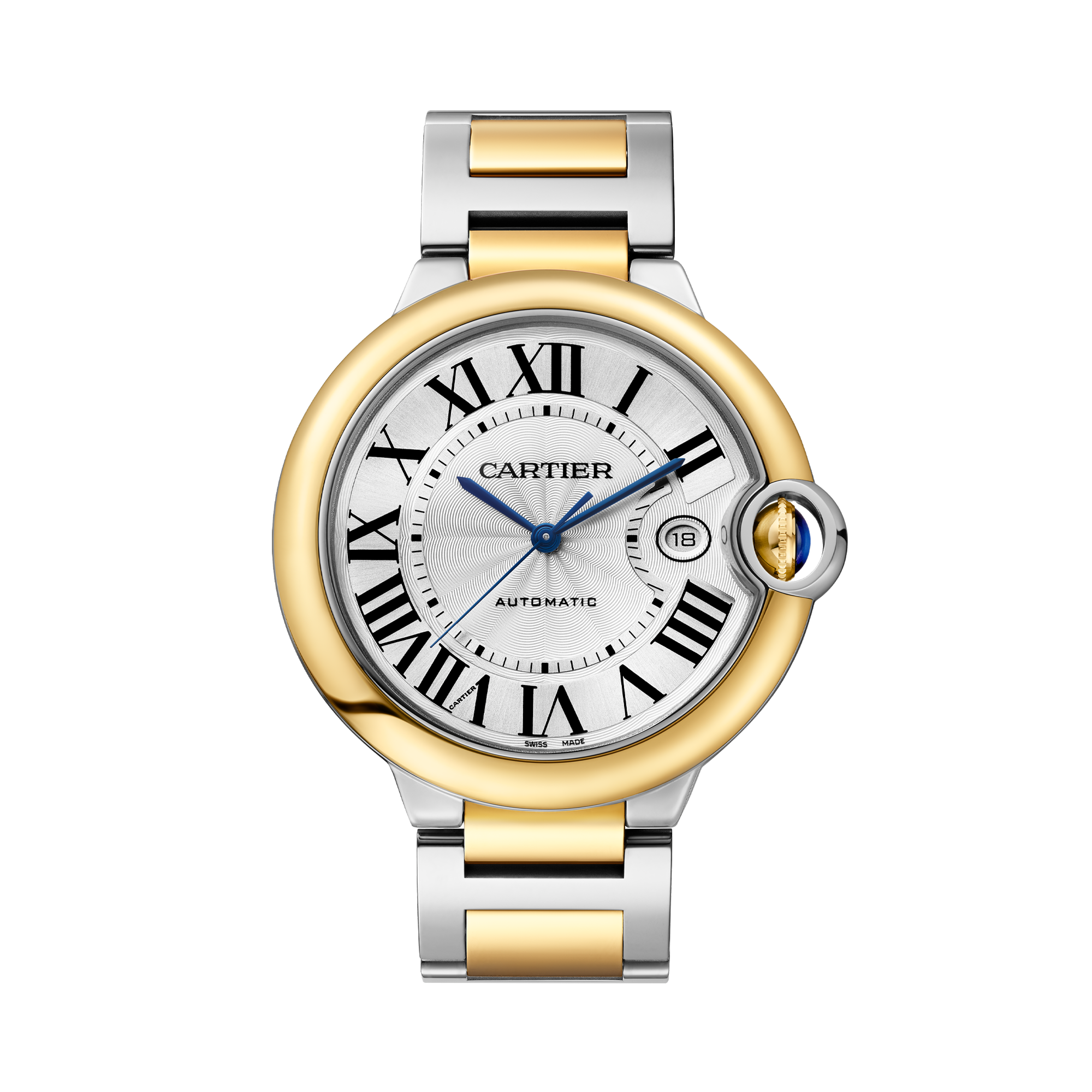Cartier Ballon Bleu 42mm, Silver Dial, Roman Numerals_1
