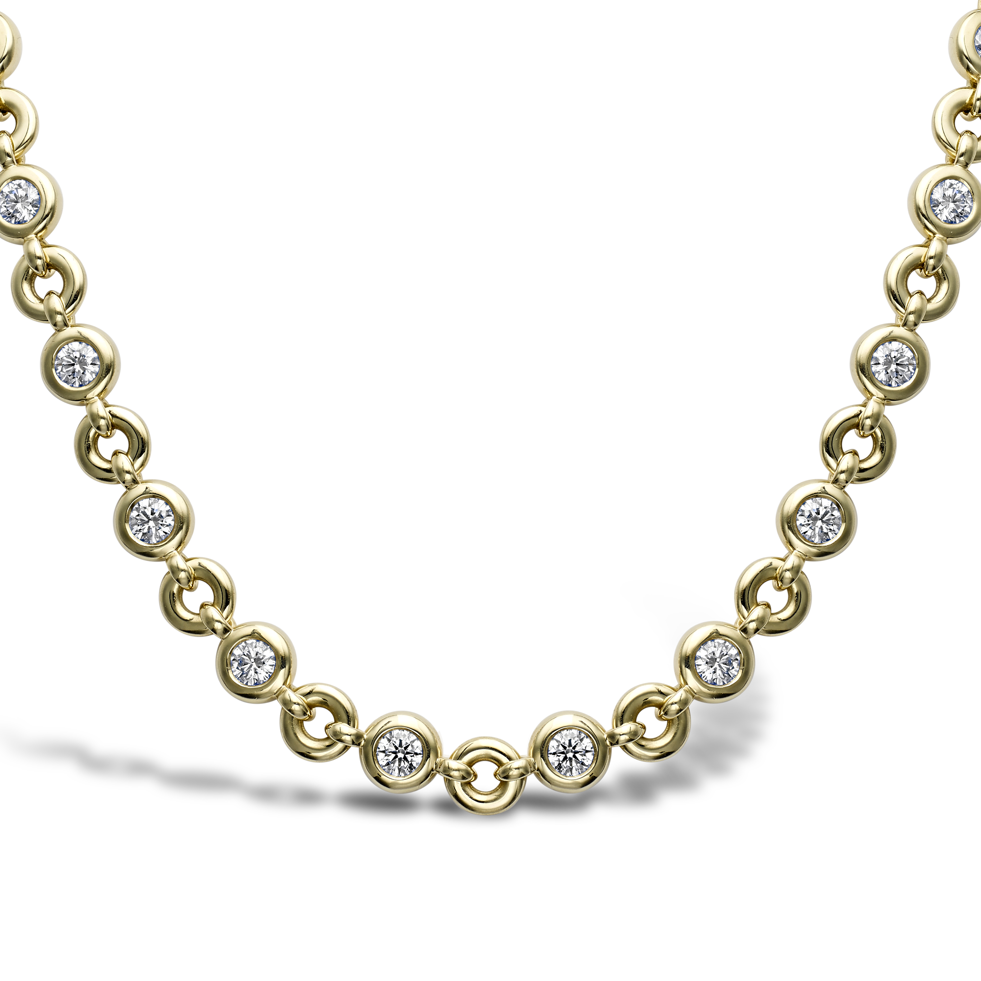 RockChain Twenty Stone Diamond Necklace Brilliant Cut, Rubover Set_2