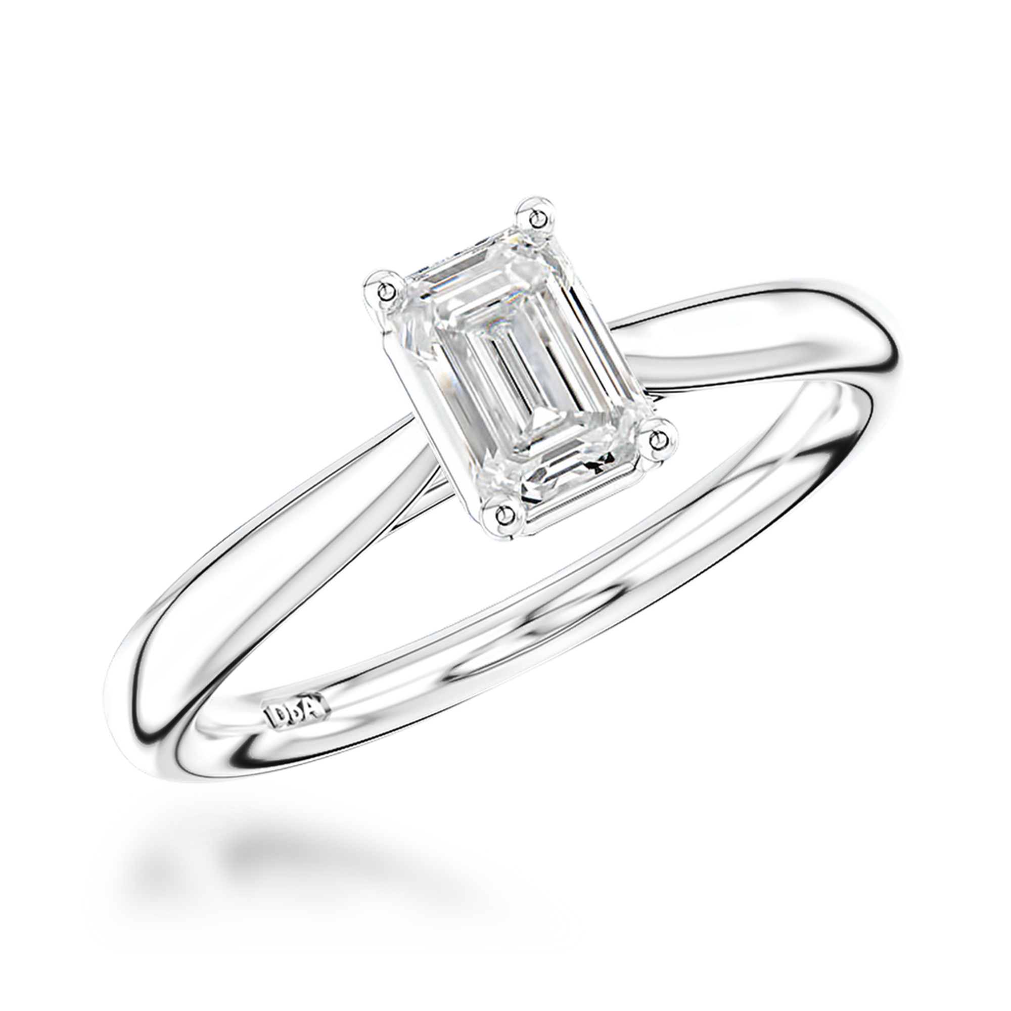Gaia 1.01ct Diamond Ring Emerald Cut, Claw Set_1