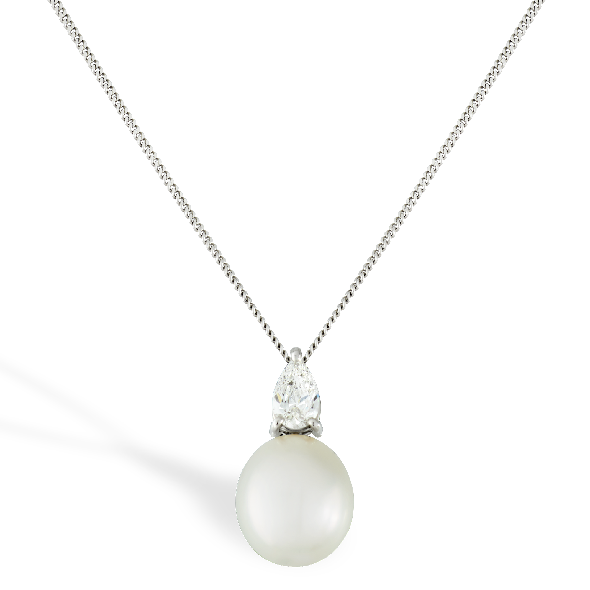 South Sea Pearl and Diamond Pendant 11mm - 12mm_1