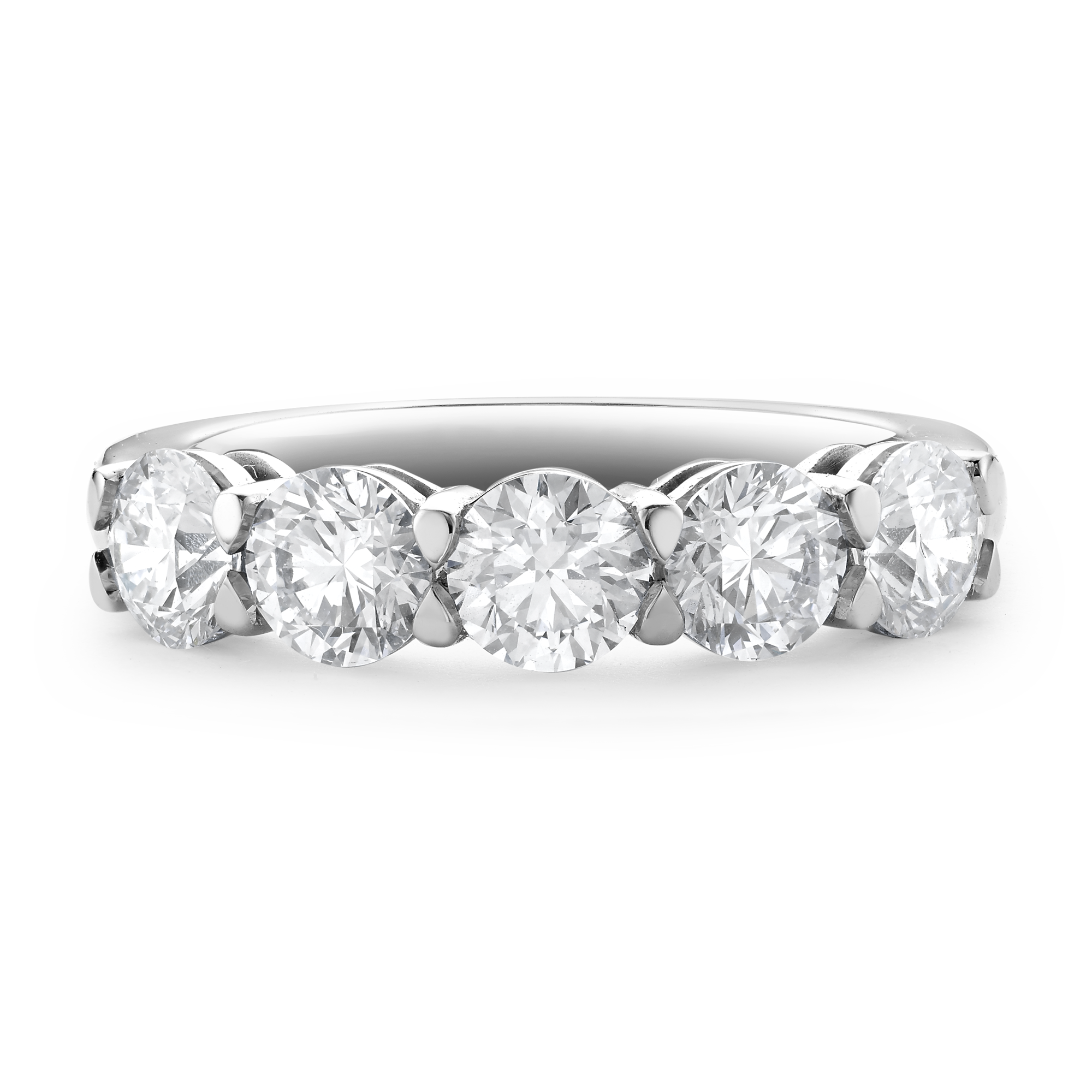 Five Stone Diamond Ring Brilliant cut, Claw set_2
