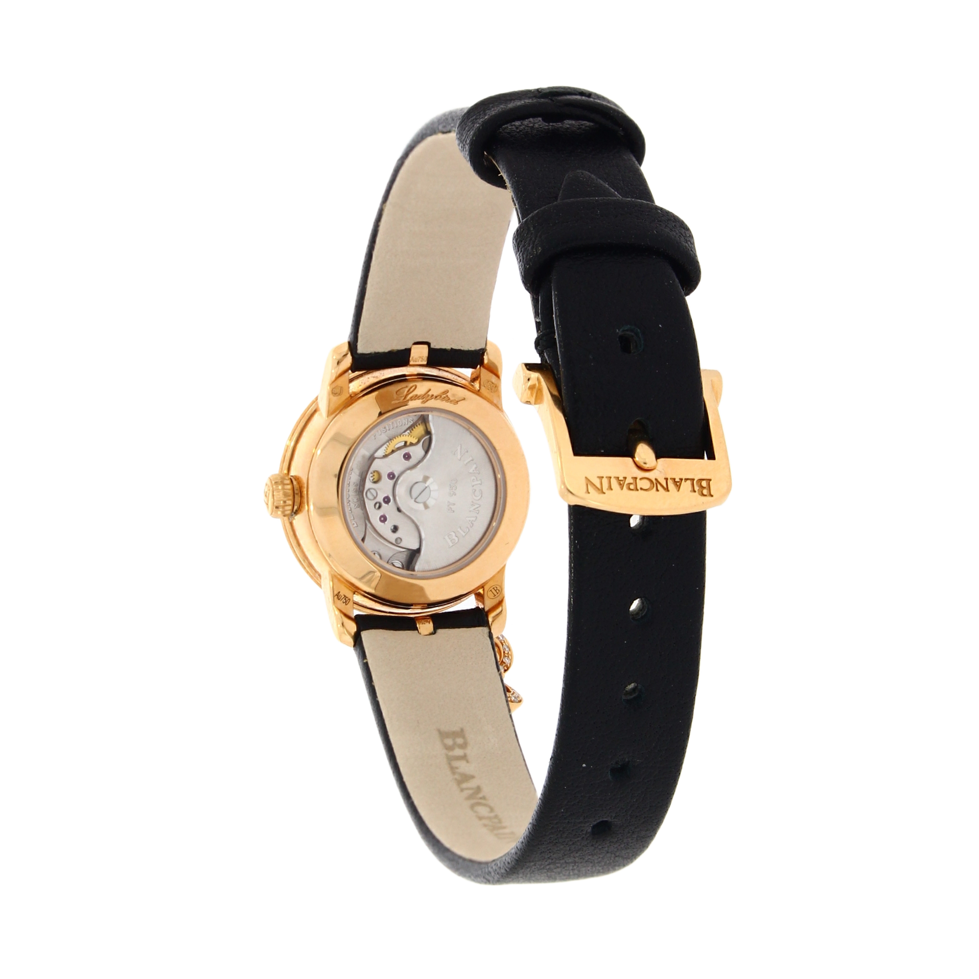 Pre-Owned Blancpain Women Ladybird Ultraplate 21.5mm, Mother of Pearl Dial, Gem Set Numerals_3