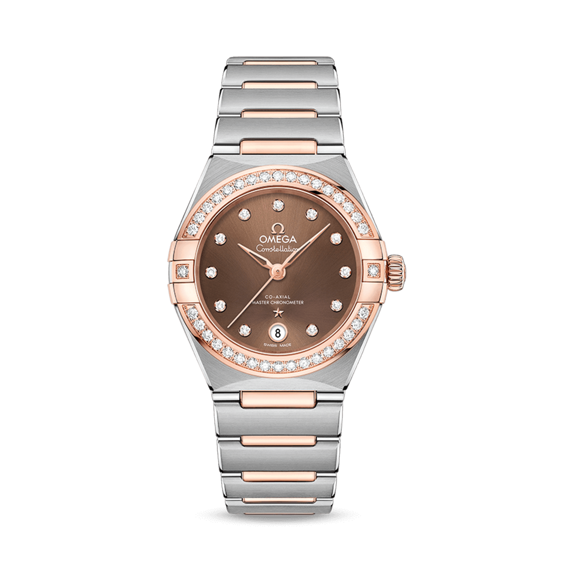 OMEGA Constellation 29mm, Brown Dial, Diamond Numerals_1