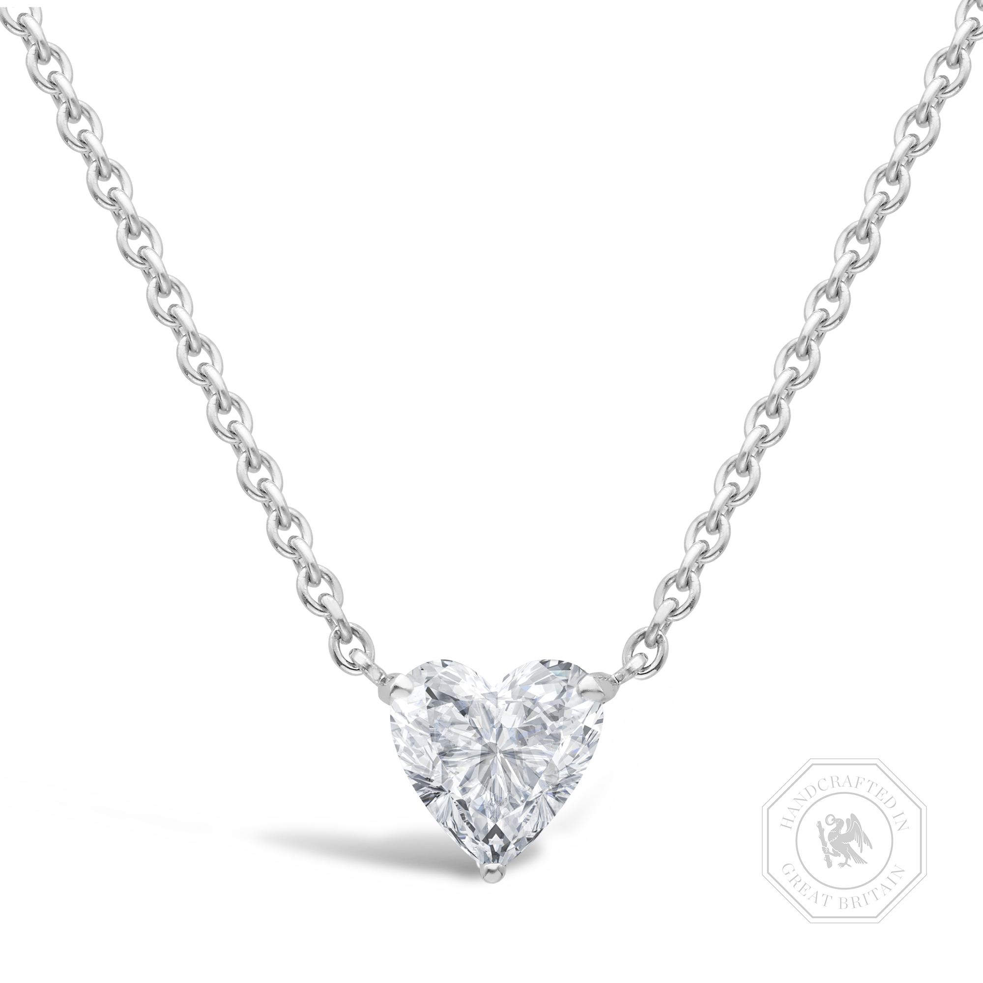 Heart Cut Diamond Pendant Heart Cut, Claw Set_1