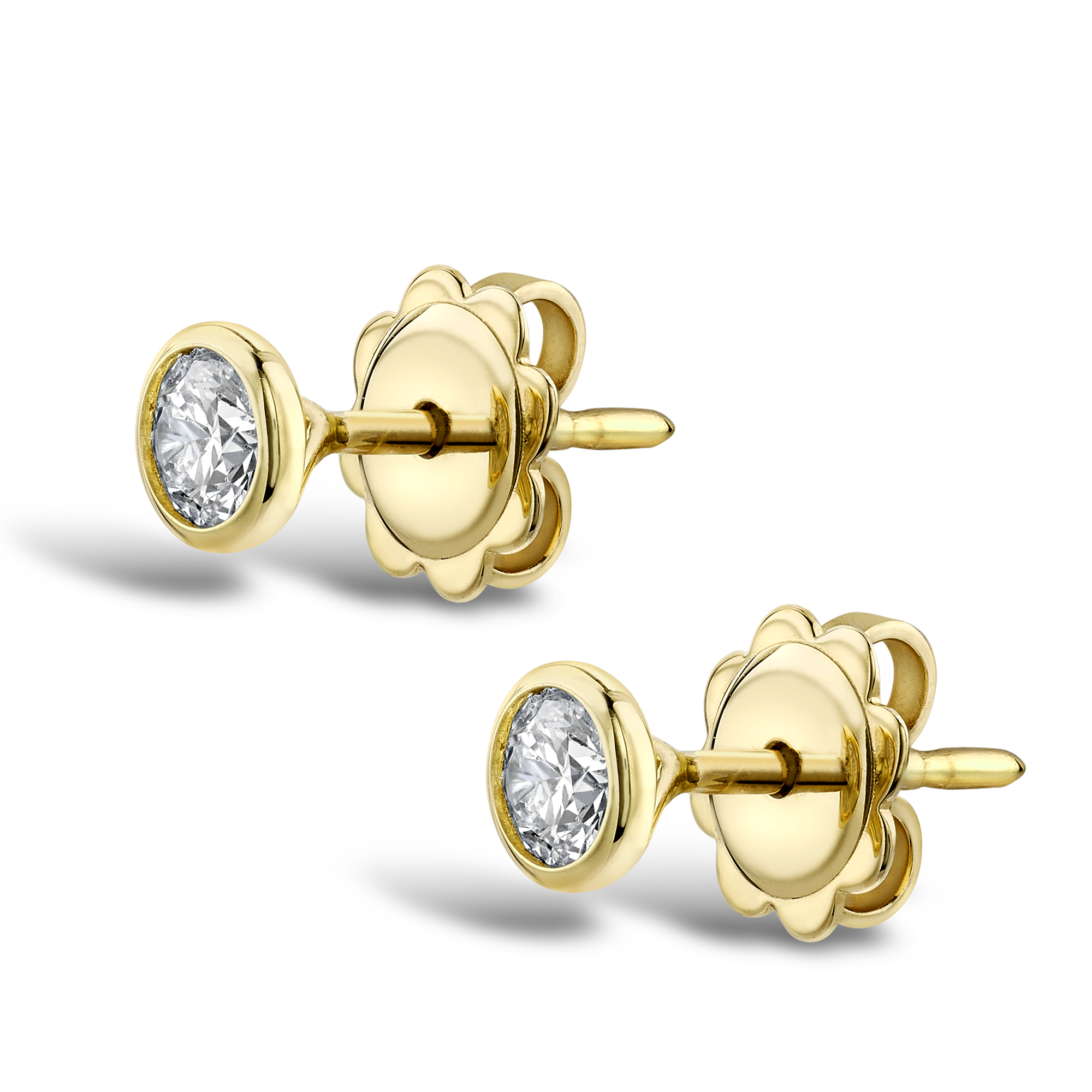 Sundance Diamond Stud Earrings Brilliant Cut, Rubover Set_2