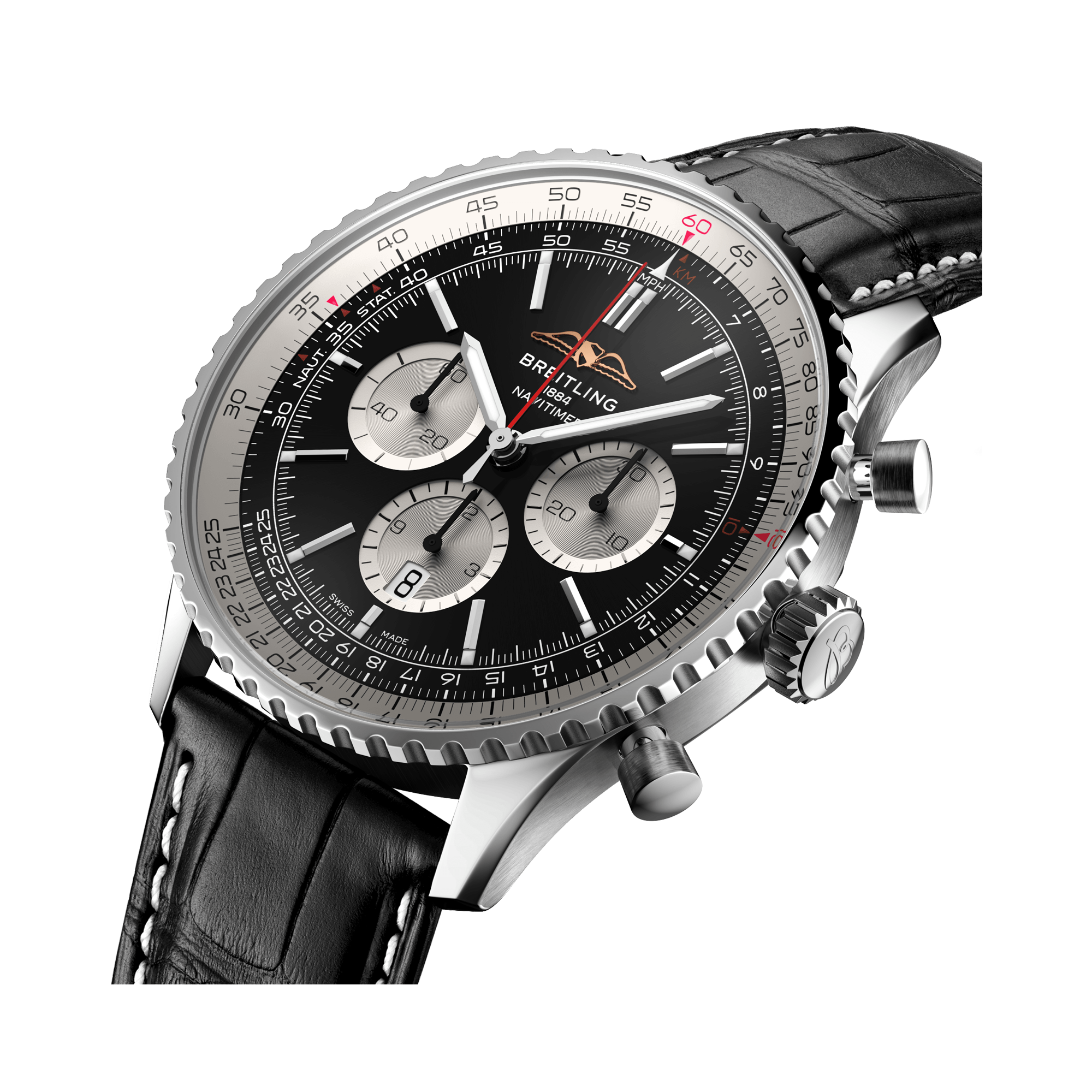 Breitling Navitimer B01 Chronograph 46 46mm, Black Dial, Baton Numerals_3