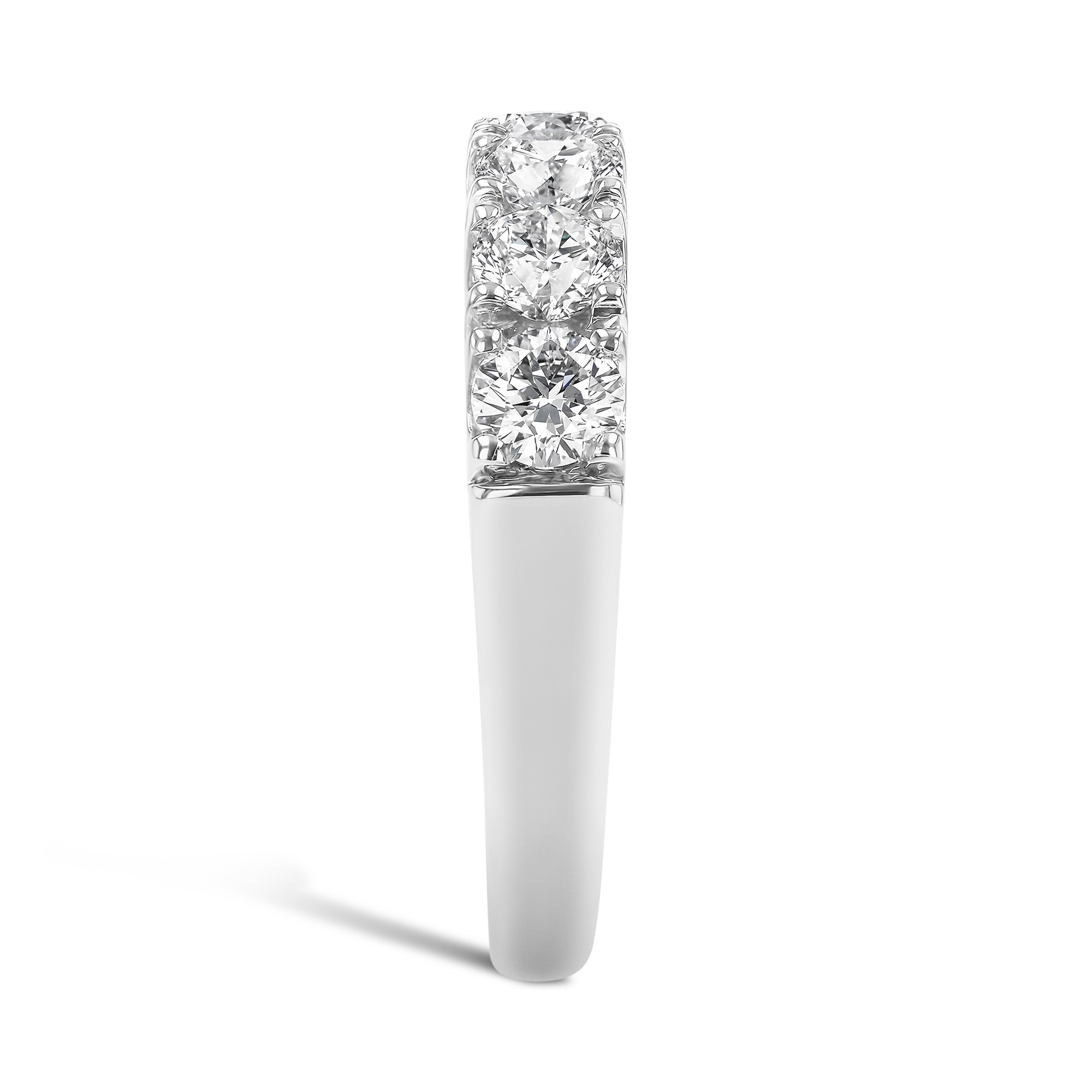 Brilliant Cut Diamond Half Eternity Ring Brilliant Cut, Half Eternity, Claw Set_4