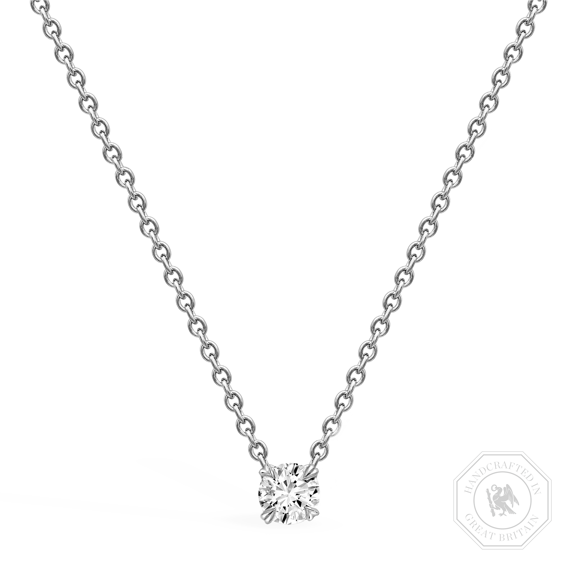 Windsor Botswana Diamond Pendant Brilliant cut, Claw set_1