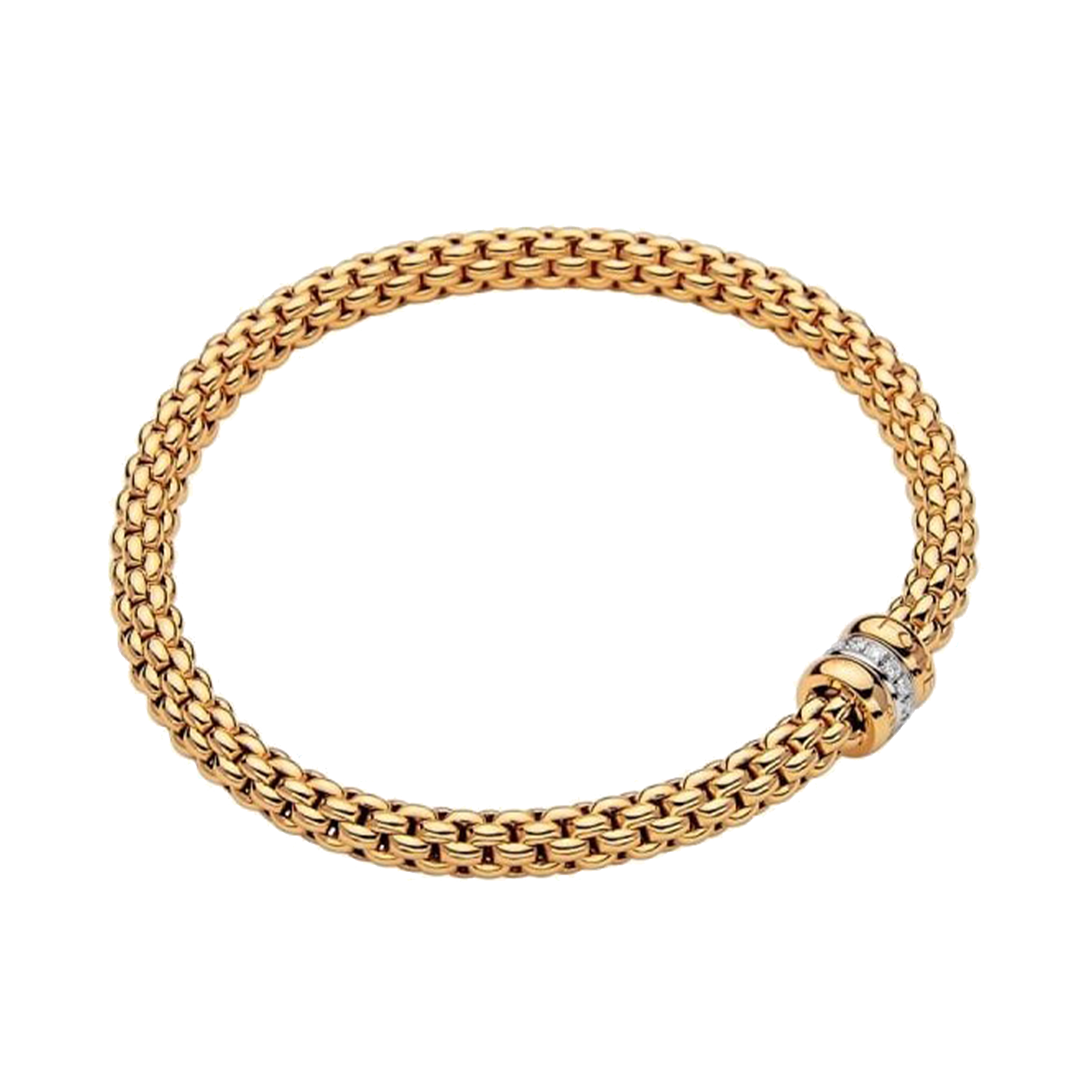 FOPE Solo flex'it Diamond Bracelet Round Brilliant Cut, Thread Set_1