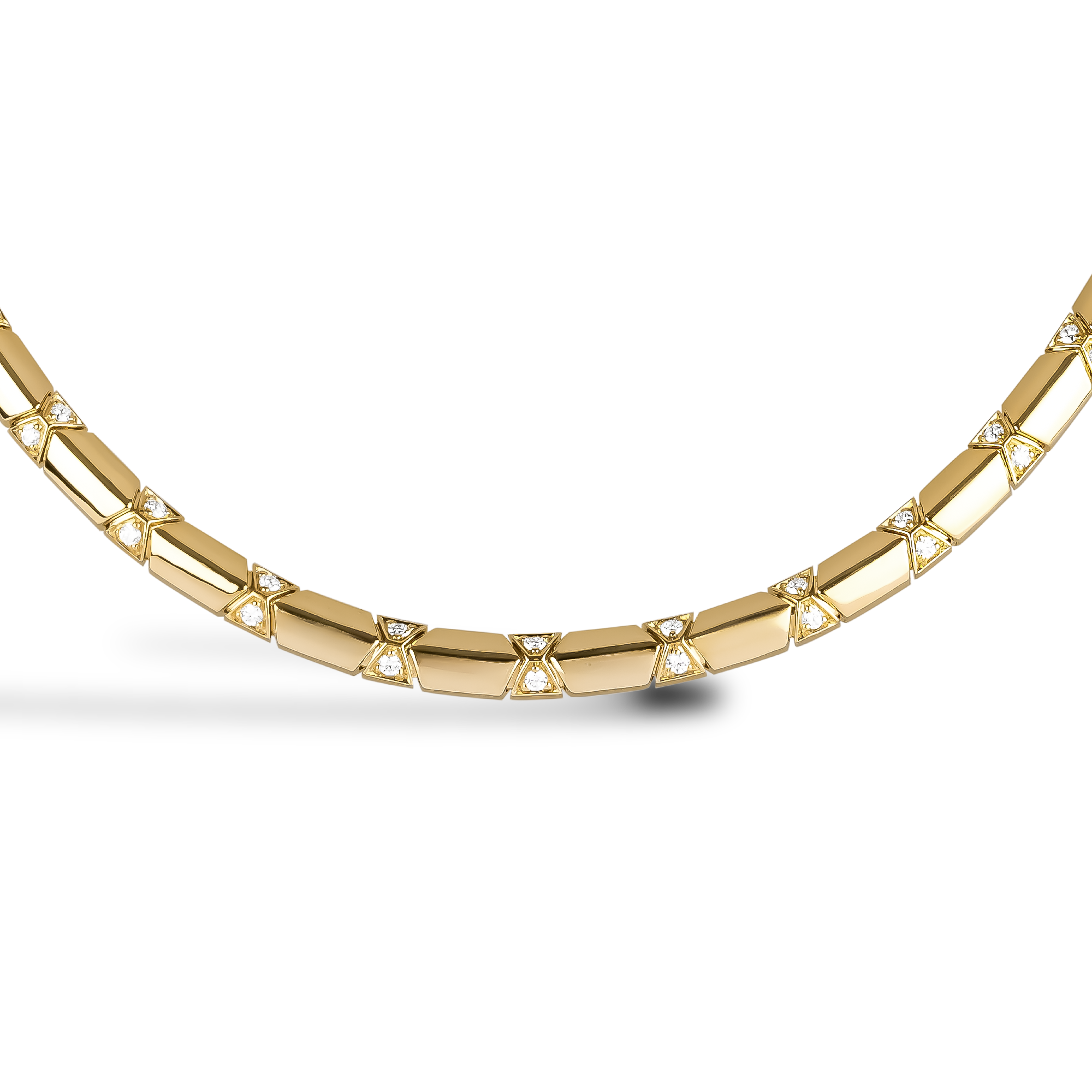 Origins Diamond Set Necklace Brilliant Cut, Grain Set_2