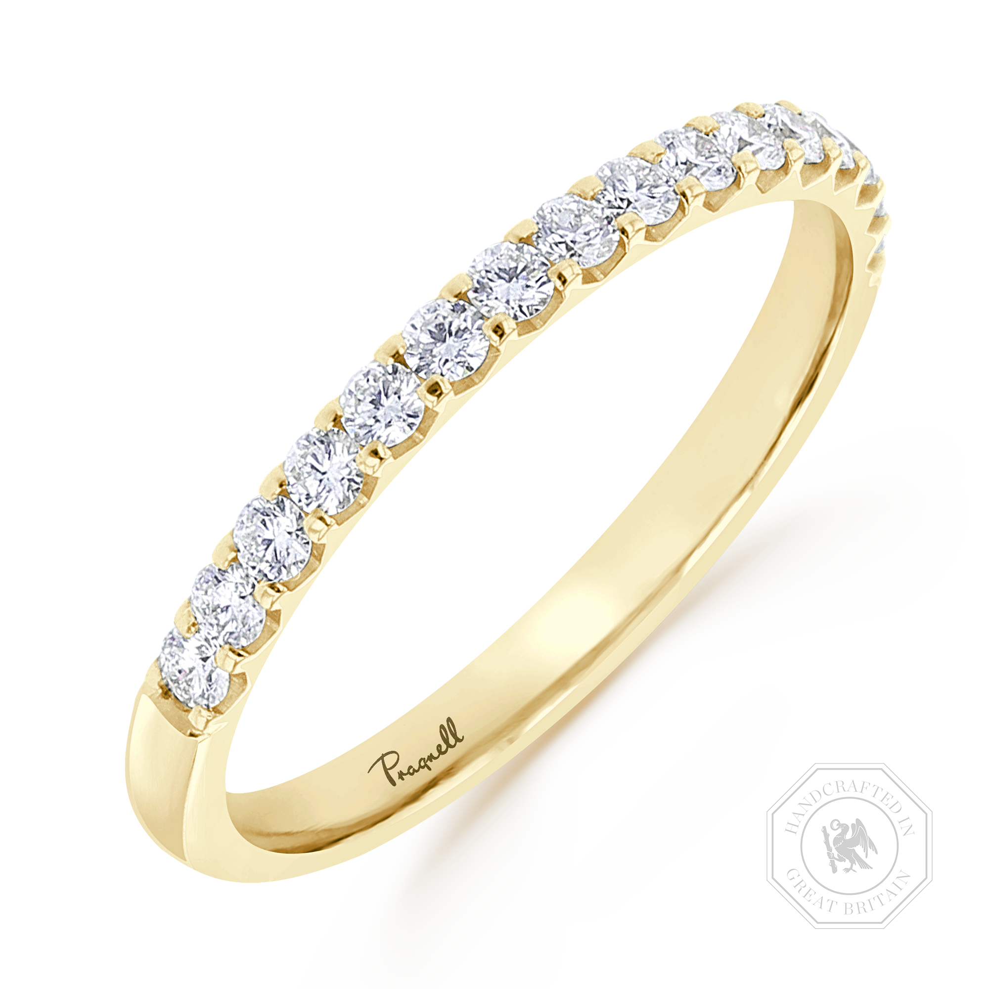 Brilliant Cut Diamond Half Eternity Ring Brilliant Cut, Half Eternity, Claw Set_1