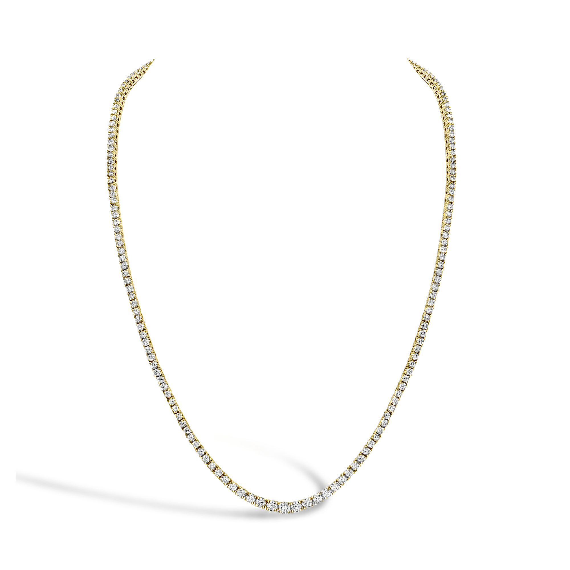 Brilliant Diamond Line Necklace Brilliant cut, Claw set_1