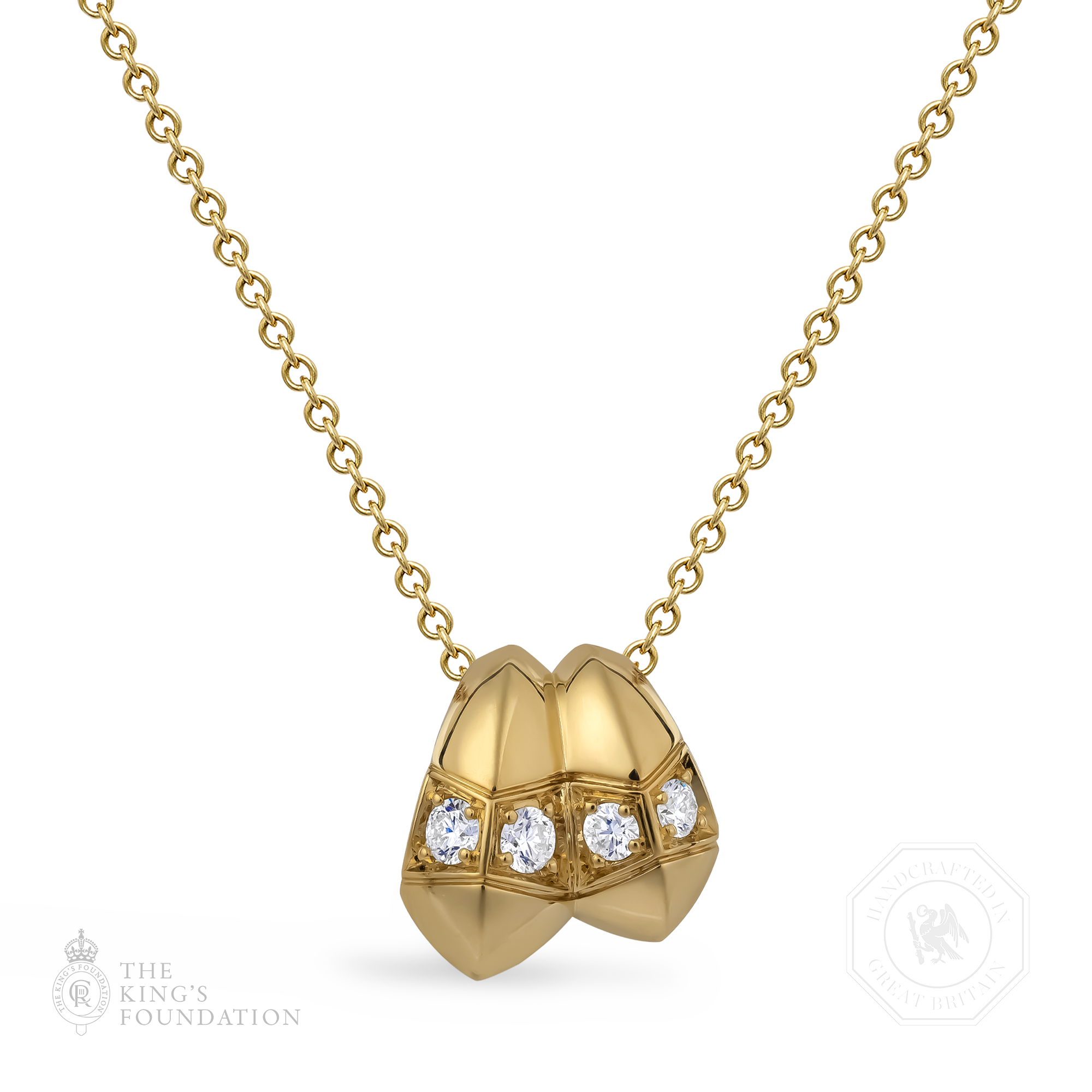 Origins Large Diamond Set Pendant Brilliant cut, Claw set_1