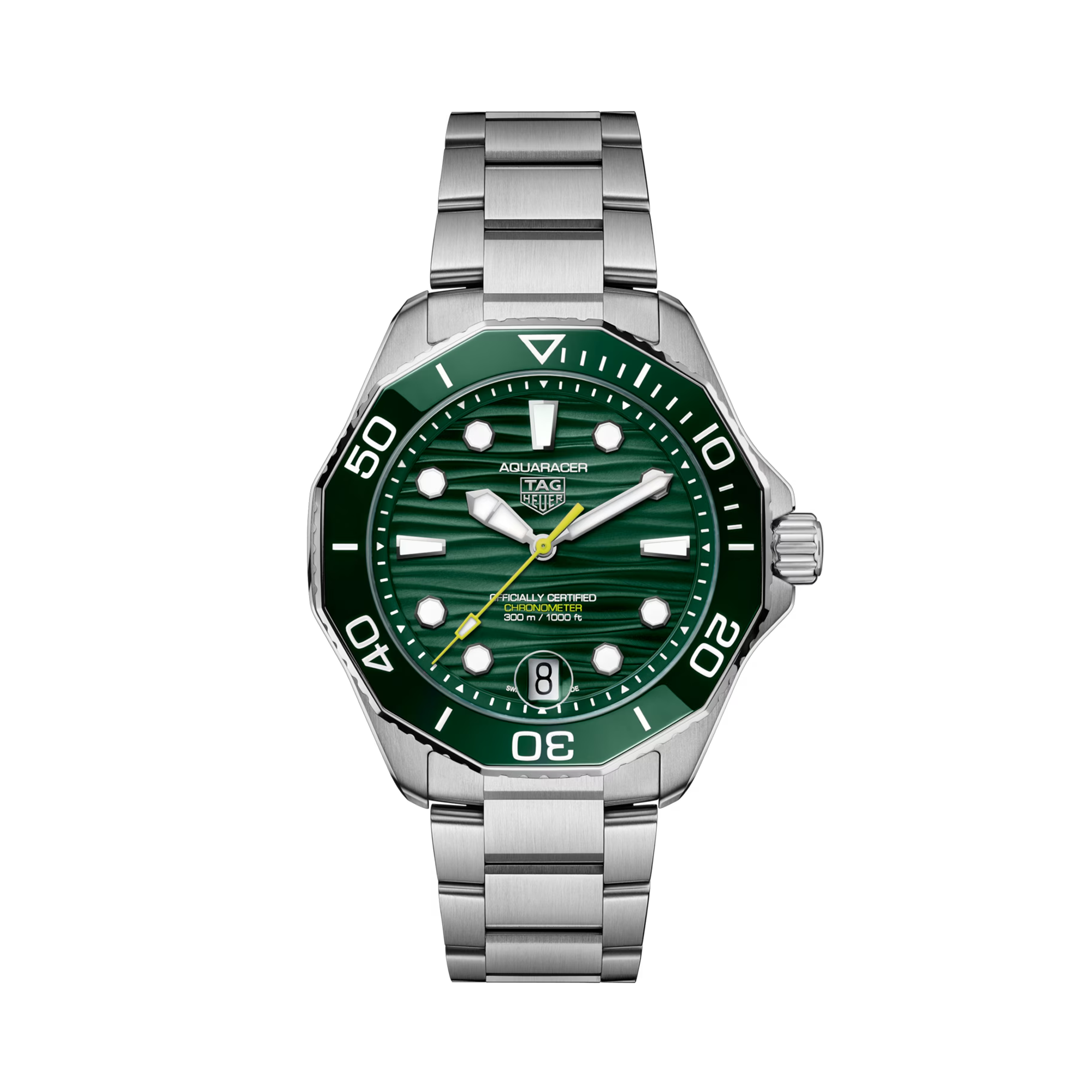 Tag Heuer Aquaracer Professional 300 42mm, Green Dial, Baton Numerals_1