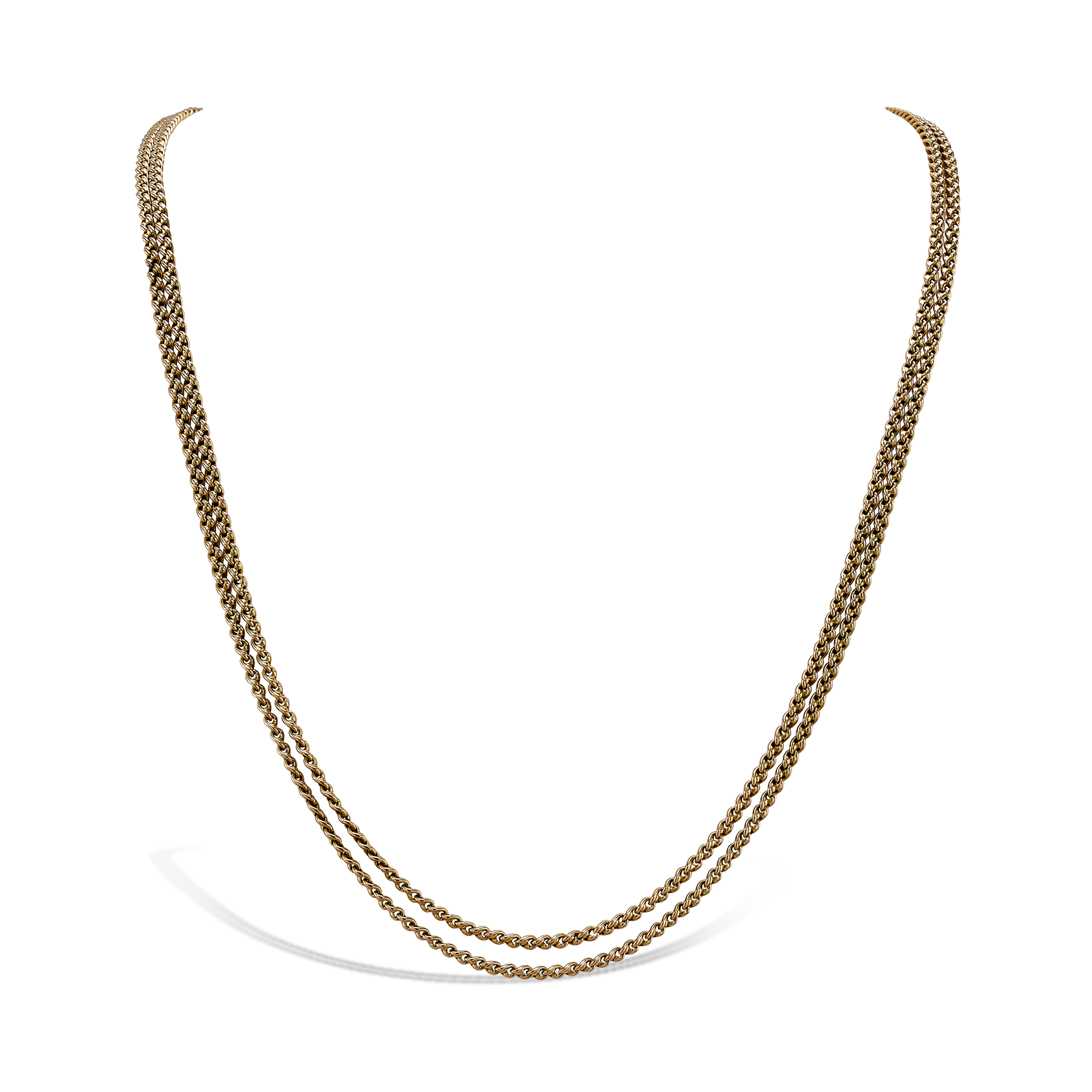 Victorian Muff Chain Necklace 60 Inch Chain_3