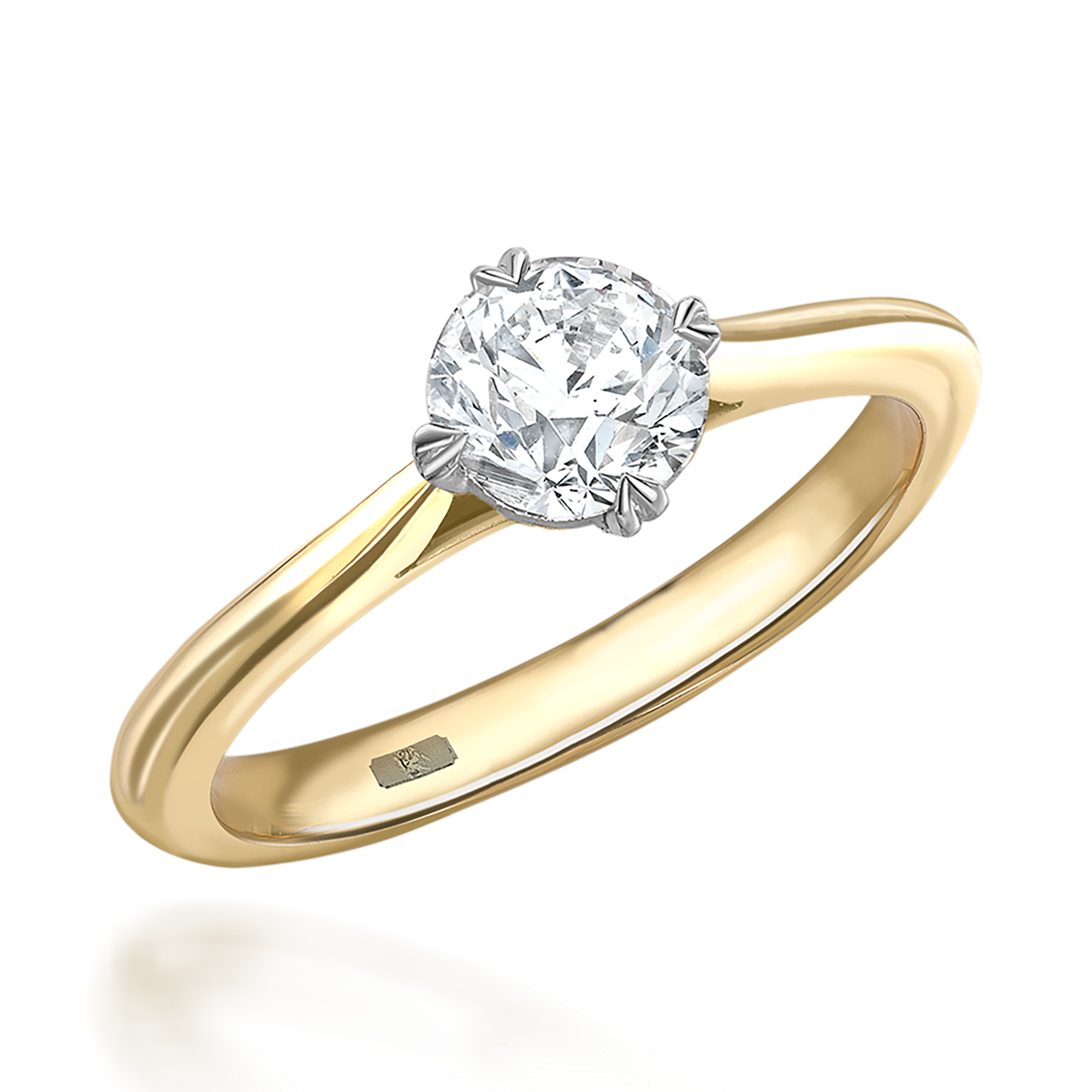 0.60CT Diamond Solitaire Ring Brilliant Cut, Solitaire, Four Claw Set_1