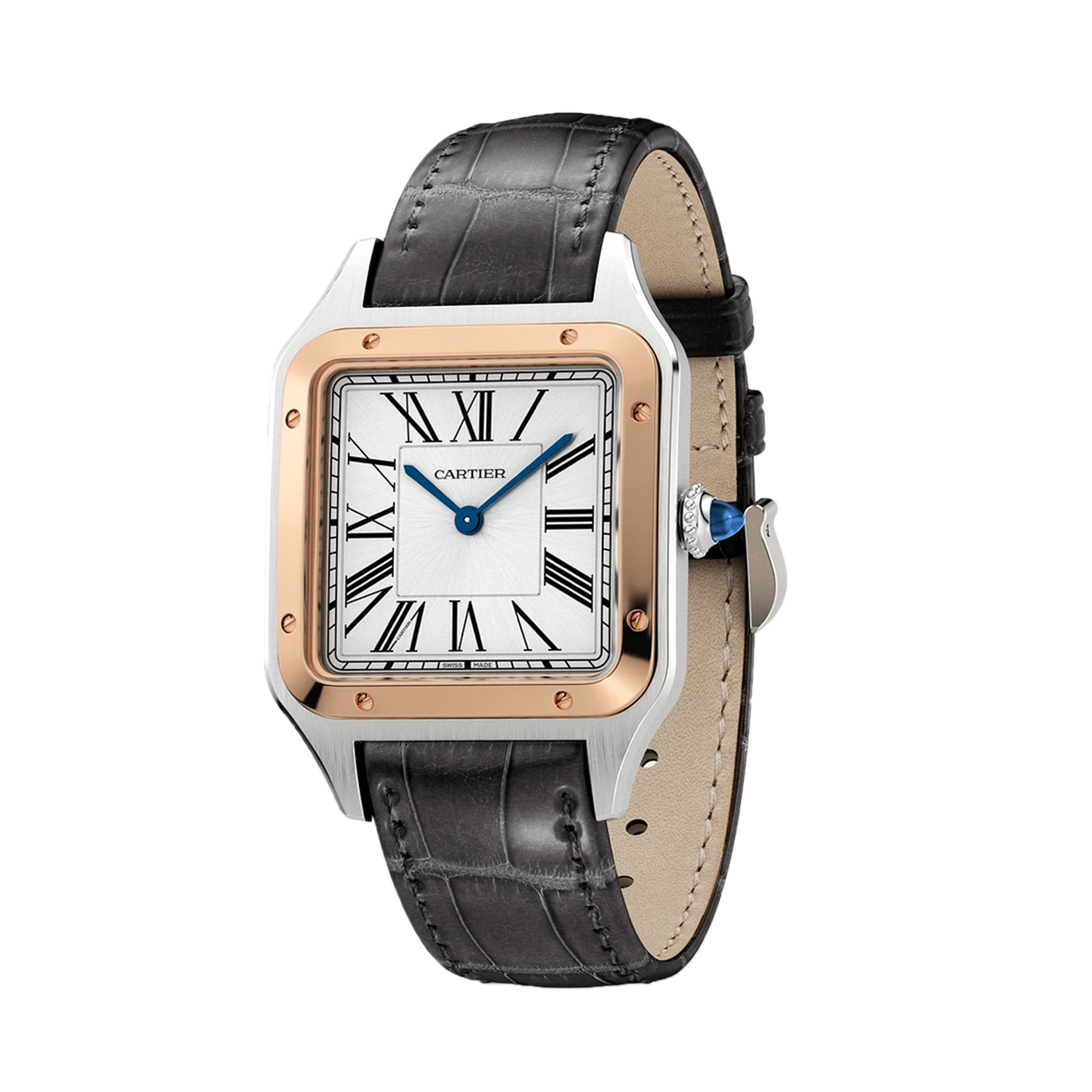 Cartier Santos-Dumont 31.4mm, Silver Dial, Roman Numerals_2