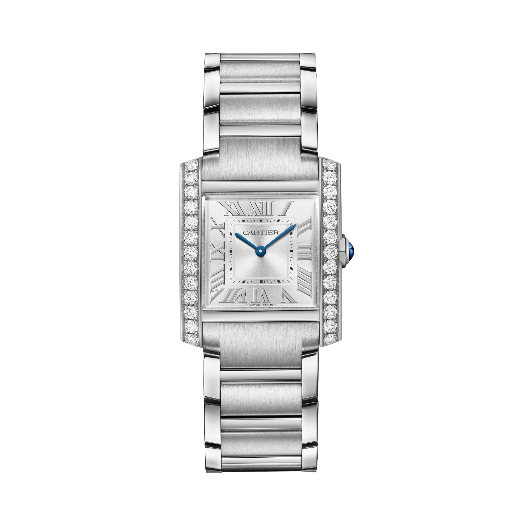 Cartier Tank Française 27mm, Silver Dial, Roman Numerals_1