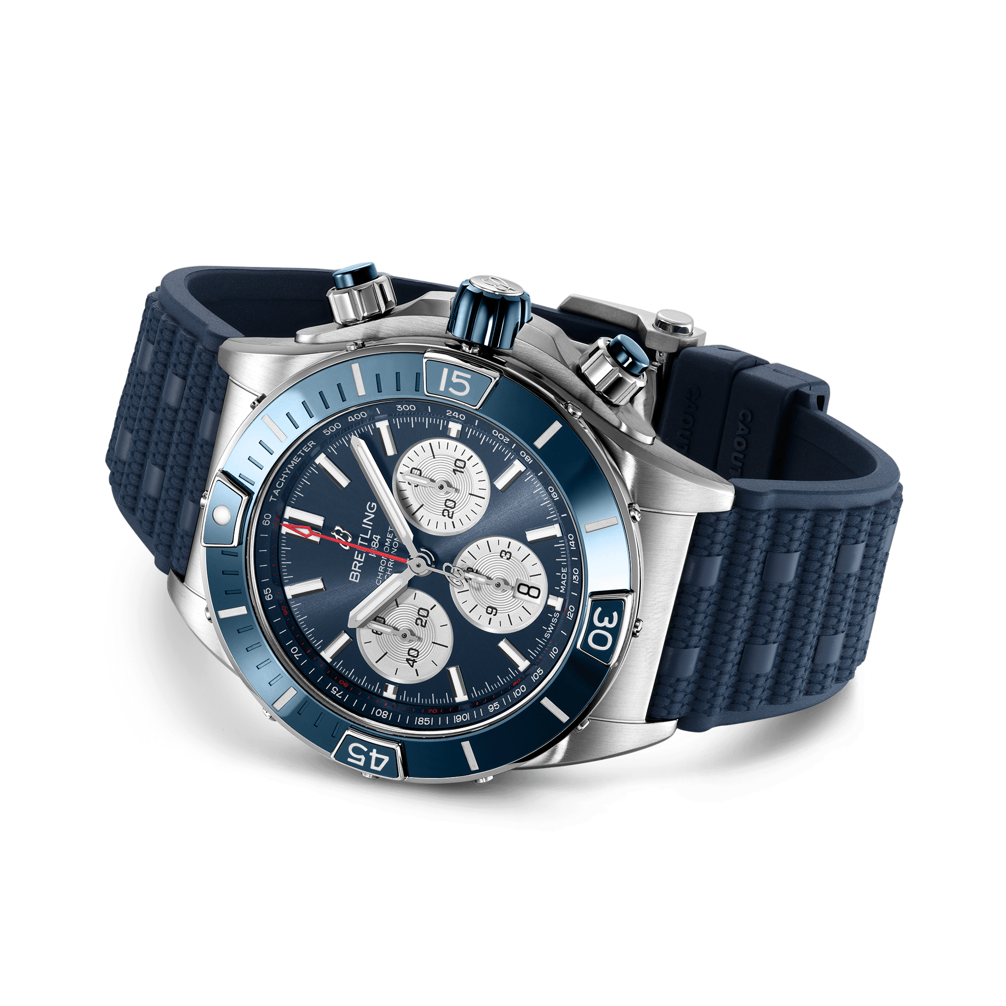 Breitling Super Chronomat B01 44 44mm, Blue Dial, Baton Numerals_4