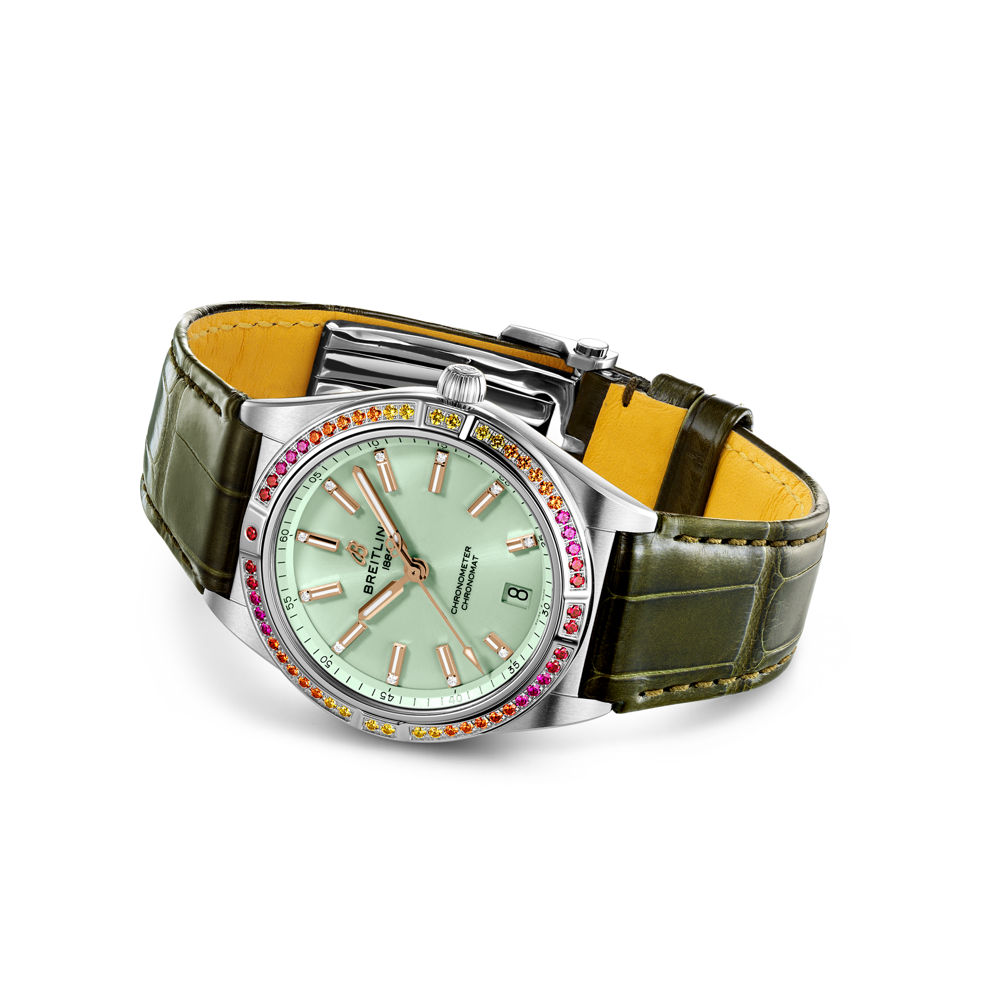Breitling Chronomat Automatic 36 South Sea 36mm, Green Dial, Baton & Diamond Markers_4
