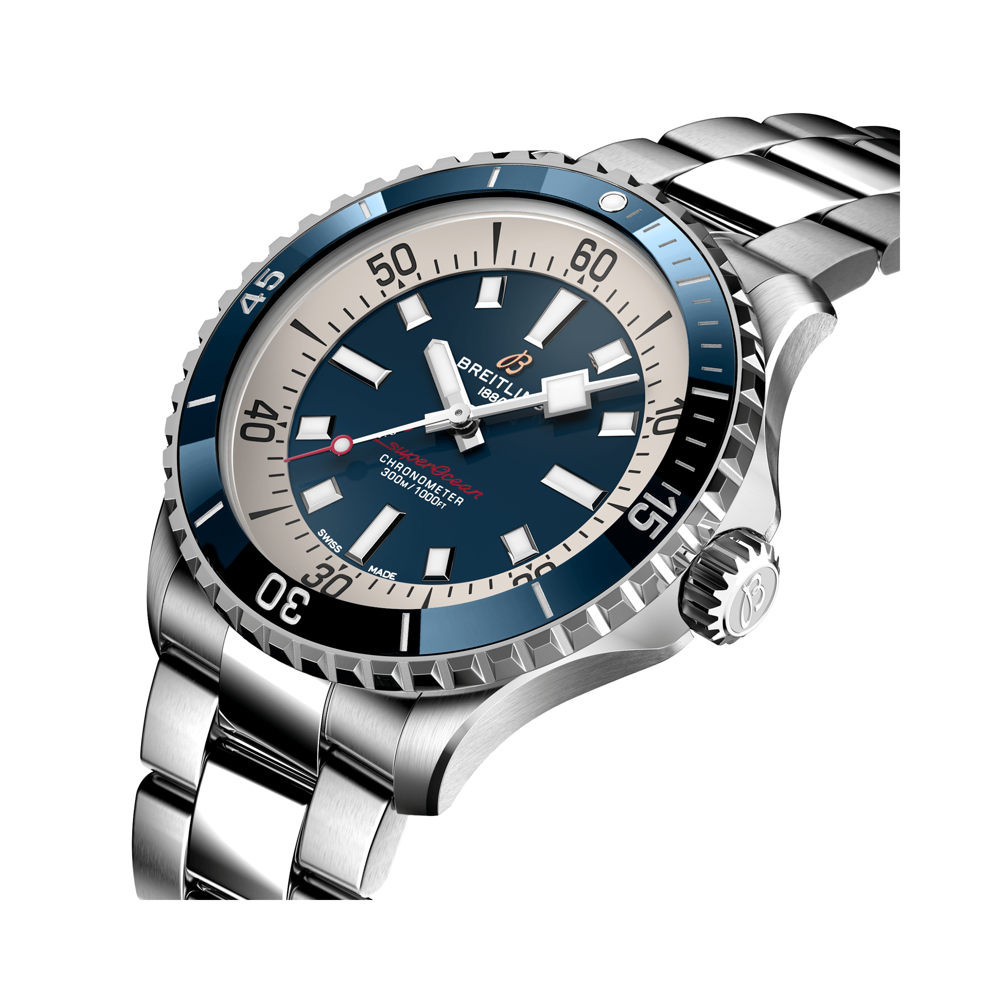 Breitling Superocean Automatic 42 42mm, Blue Dial, Arabic & Baton Numerals_3