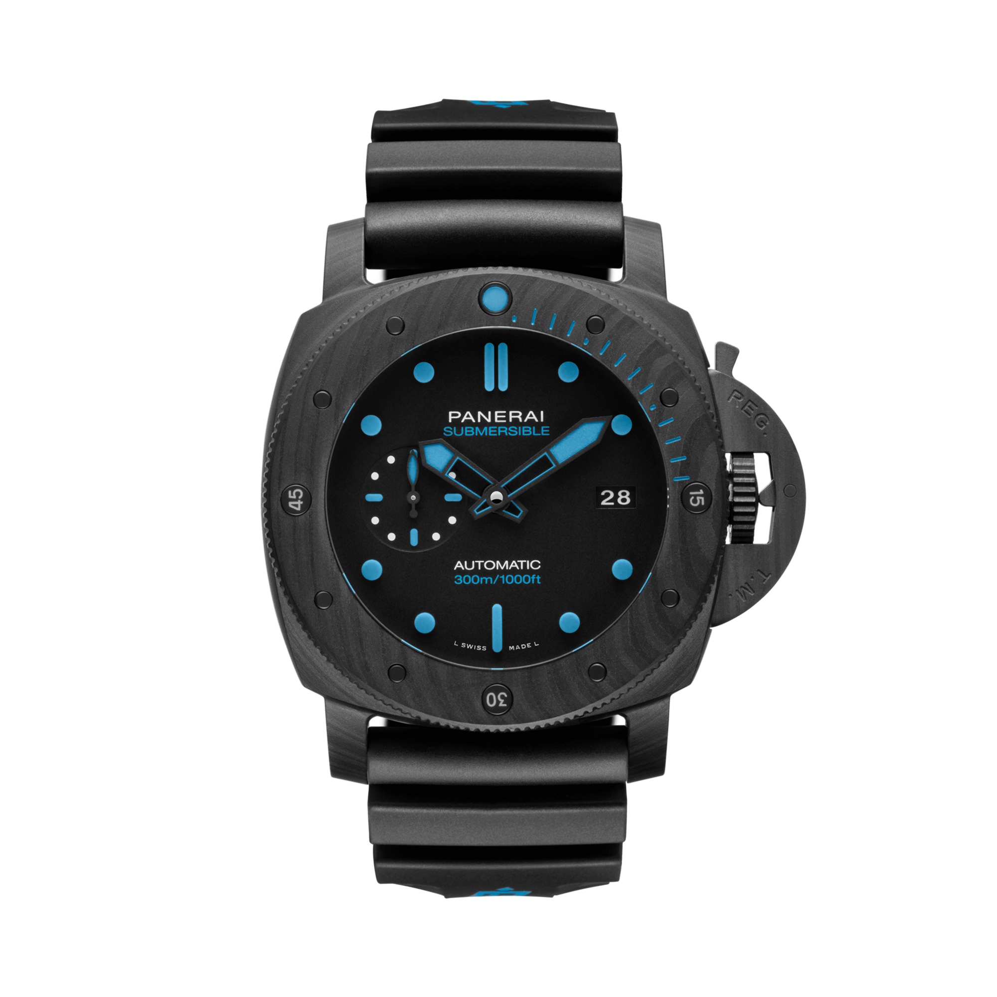 Panerai Submersible Carbotech™ - 47mm Black Dial, Baton Numerals_1