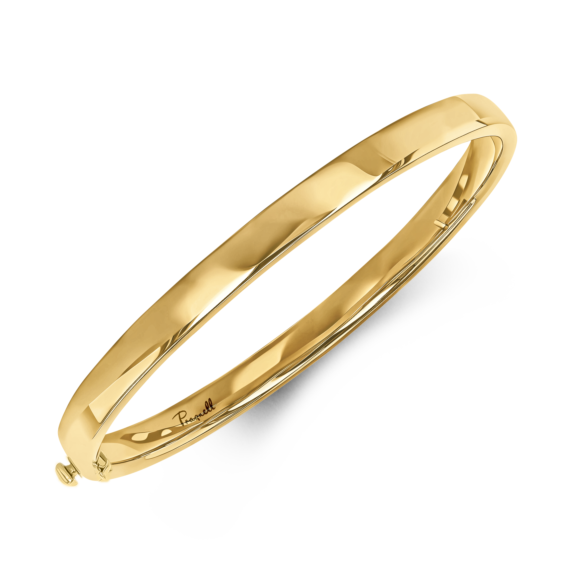 Plain Polished 6mm Square Bangle _2