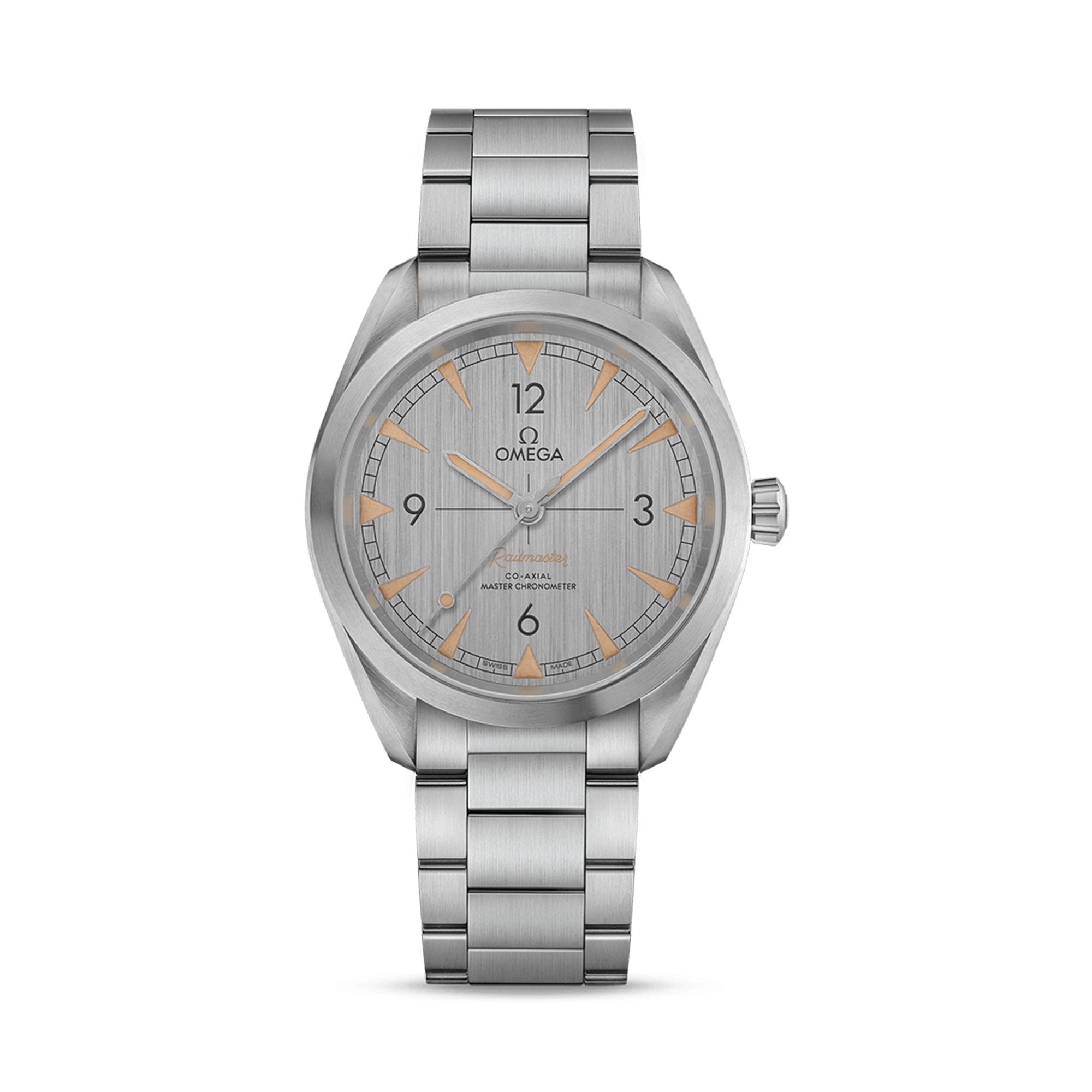 OMEGA Seamaster Railmaster 40mm, Grey Dial, Arabic/Baton Numerals_1