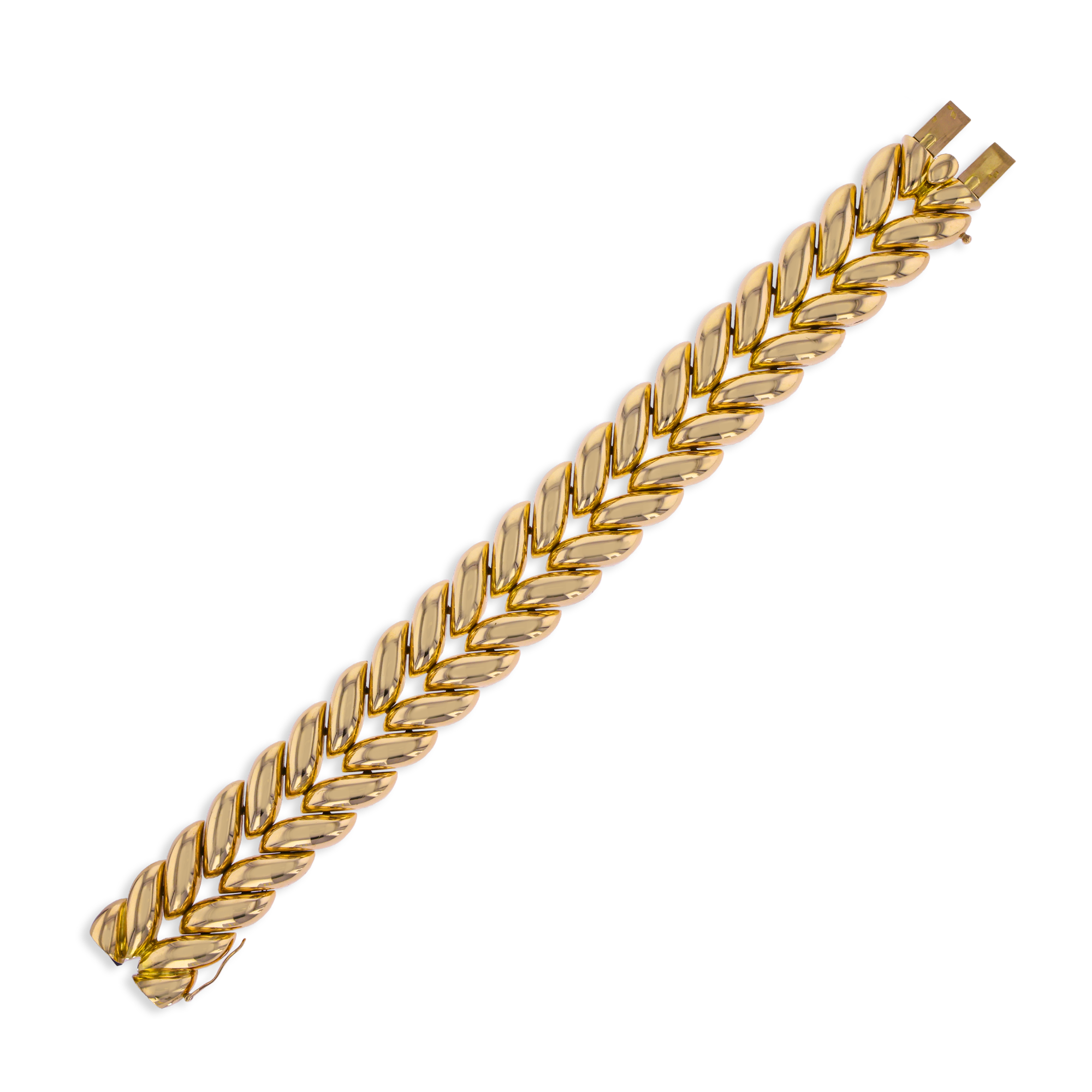 Retro French Flame Link Bracelet _2