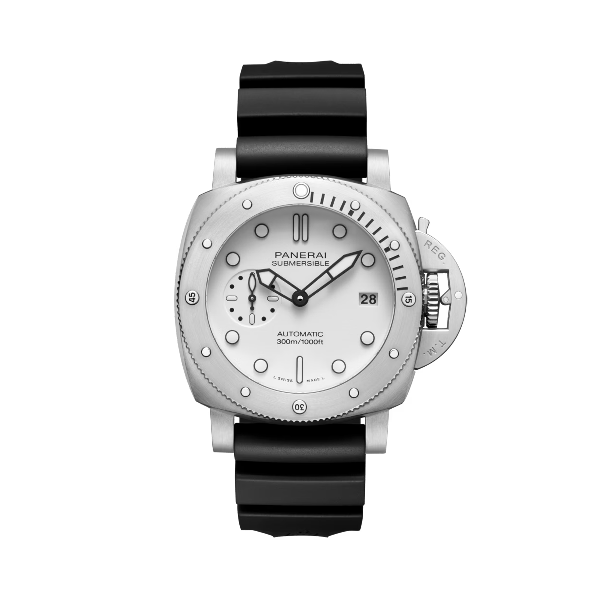 Panerai Submersible 42mm White Dial, Dot Numerals_1