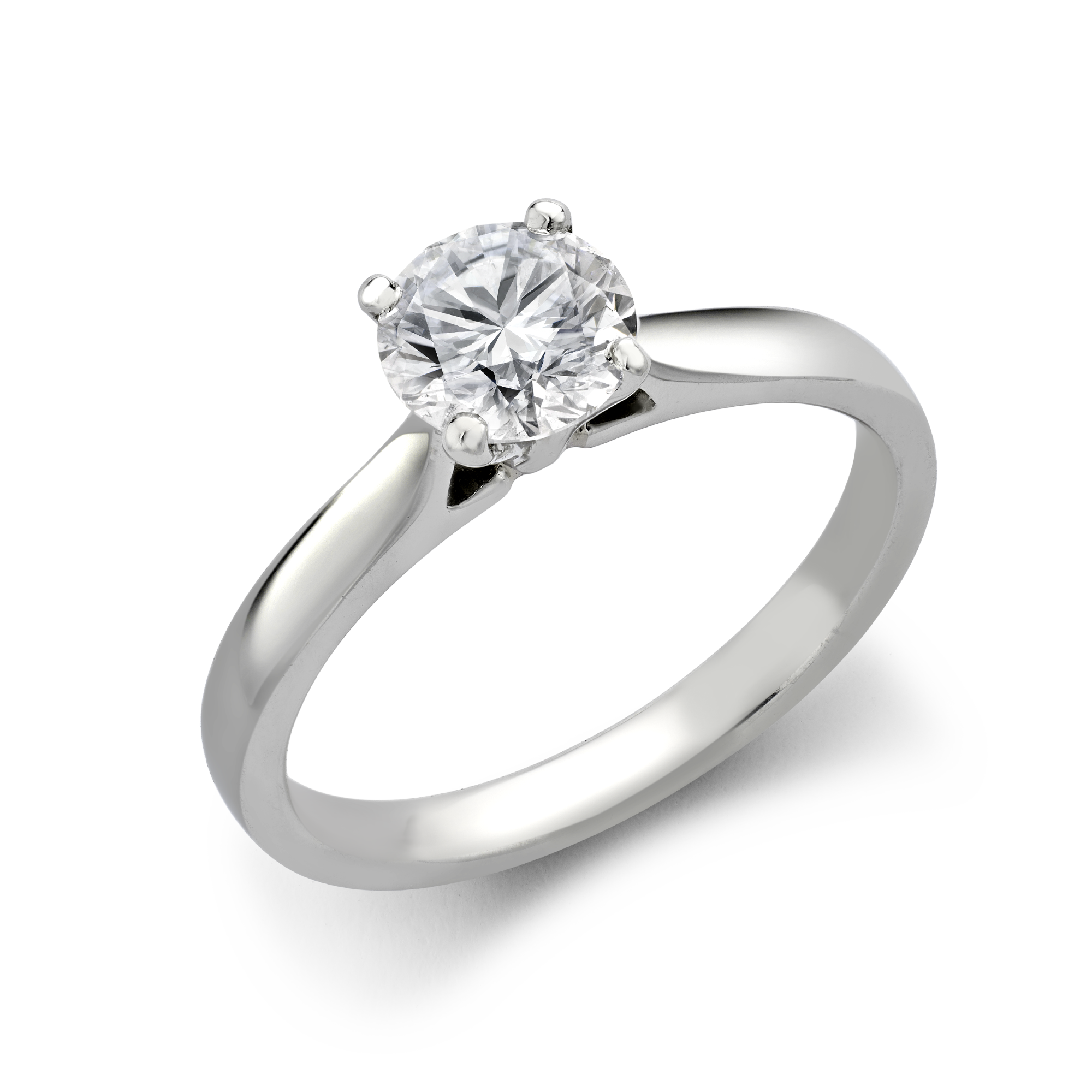 Diamond Solitaire Ring Brilliant Cut, Four Claw Set_1
