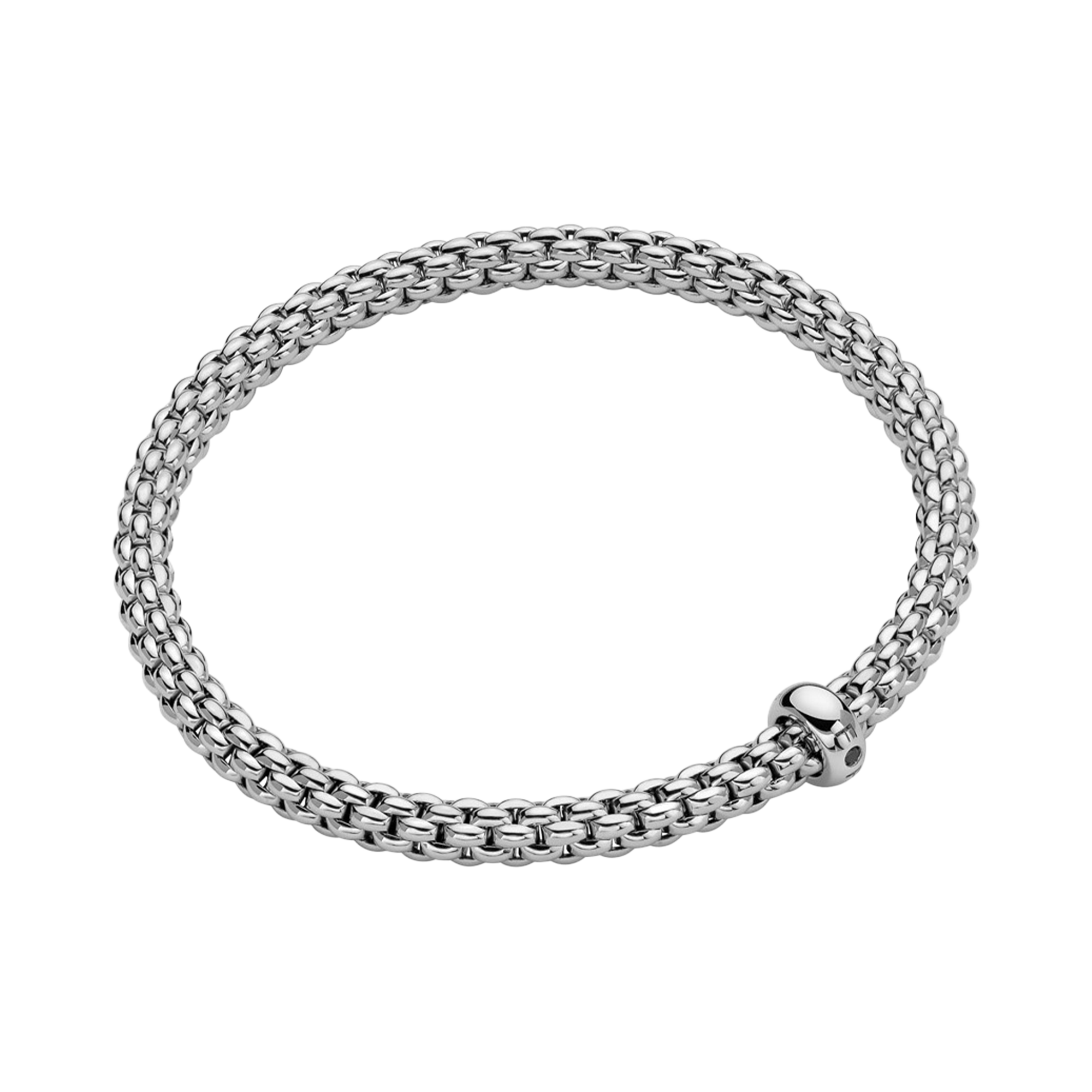 Fope Solo Flex'it 0.01ct Diamond Bracelet Brilliant Cut, Rubover Set_1