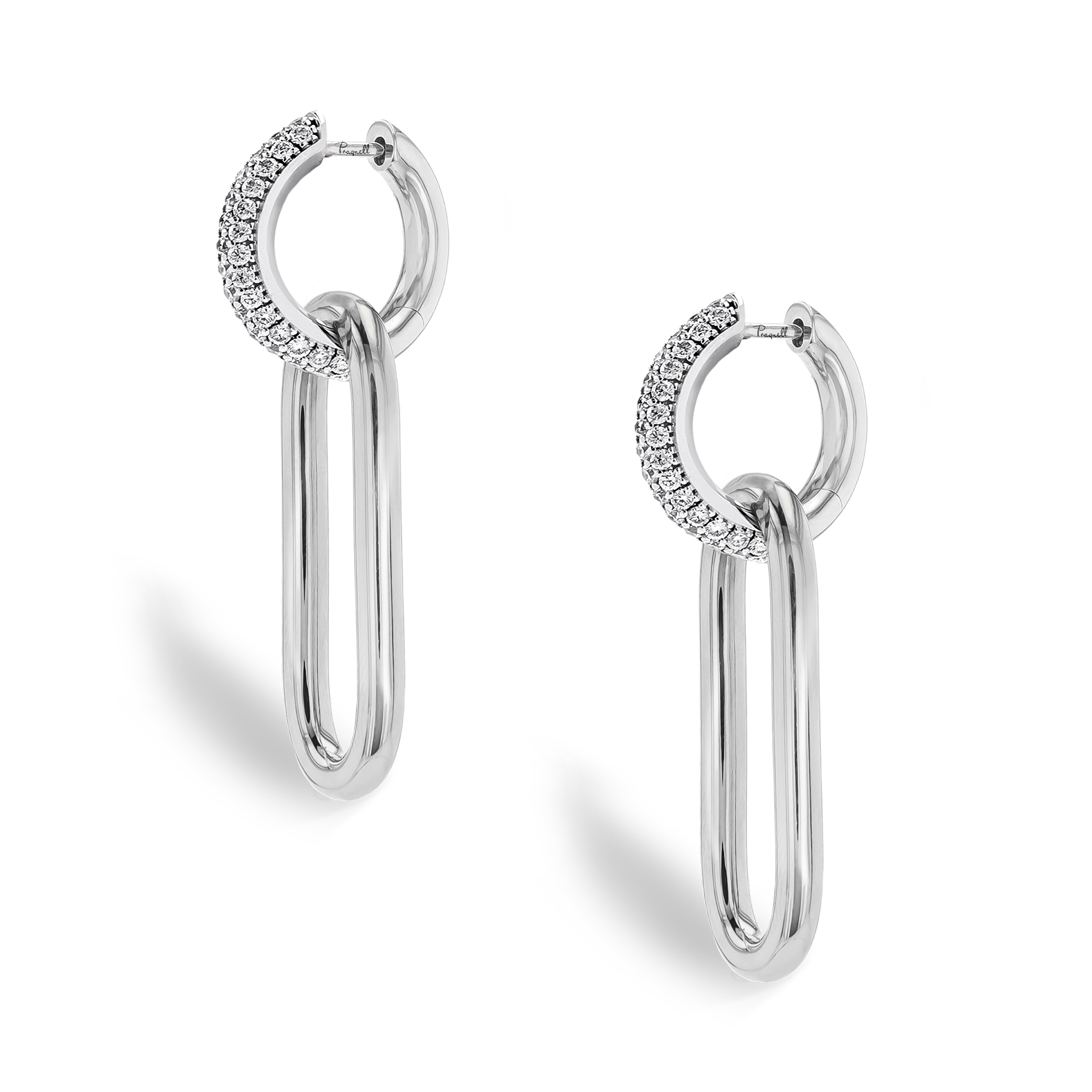Havana 0.87ct Diamond Drop Earrings Brilliant Cut, Pave Set_3