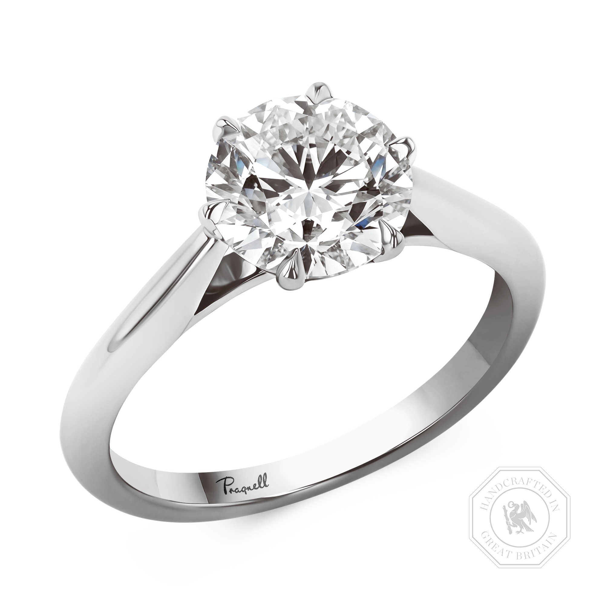 Classic Six-Claw 2.01ct Brilliant Cut Diamond Ring Brilliant cut, Claw set_1