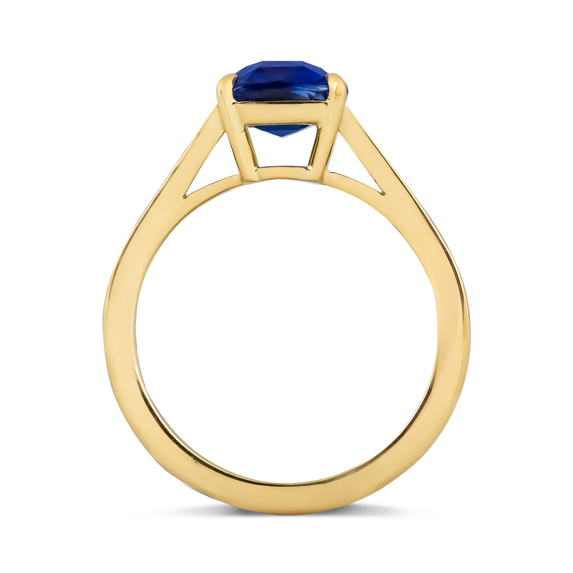 Masterpiece 3.06ct Madagascan Sapphire and Diamond Ring Modern Cushion Cut, Claw Set_3