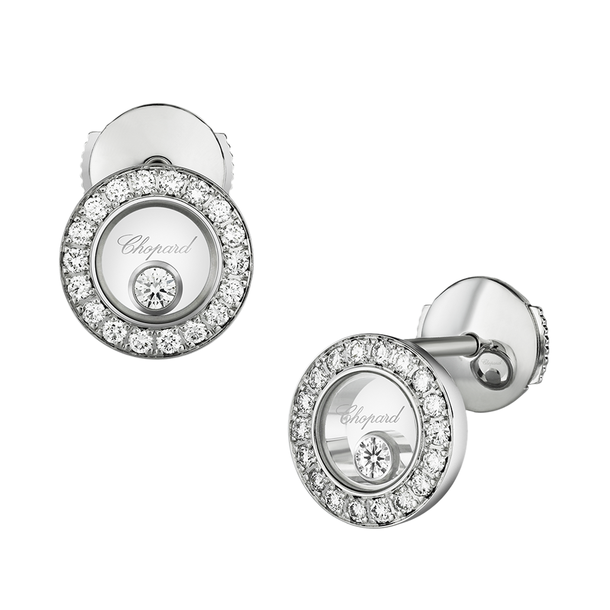 Chopard Happy Diamonds Studs Brilliant Cut, Grain Set_2