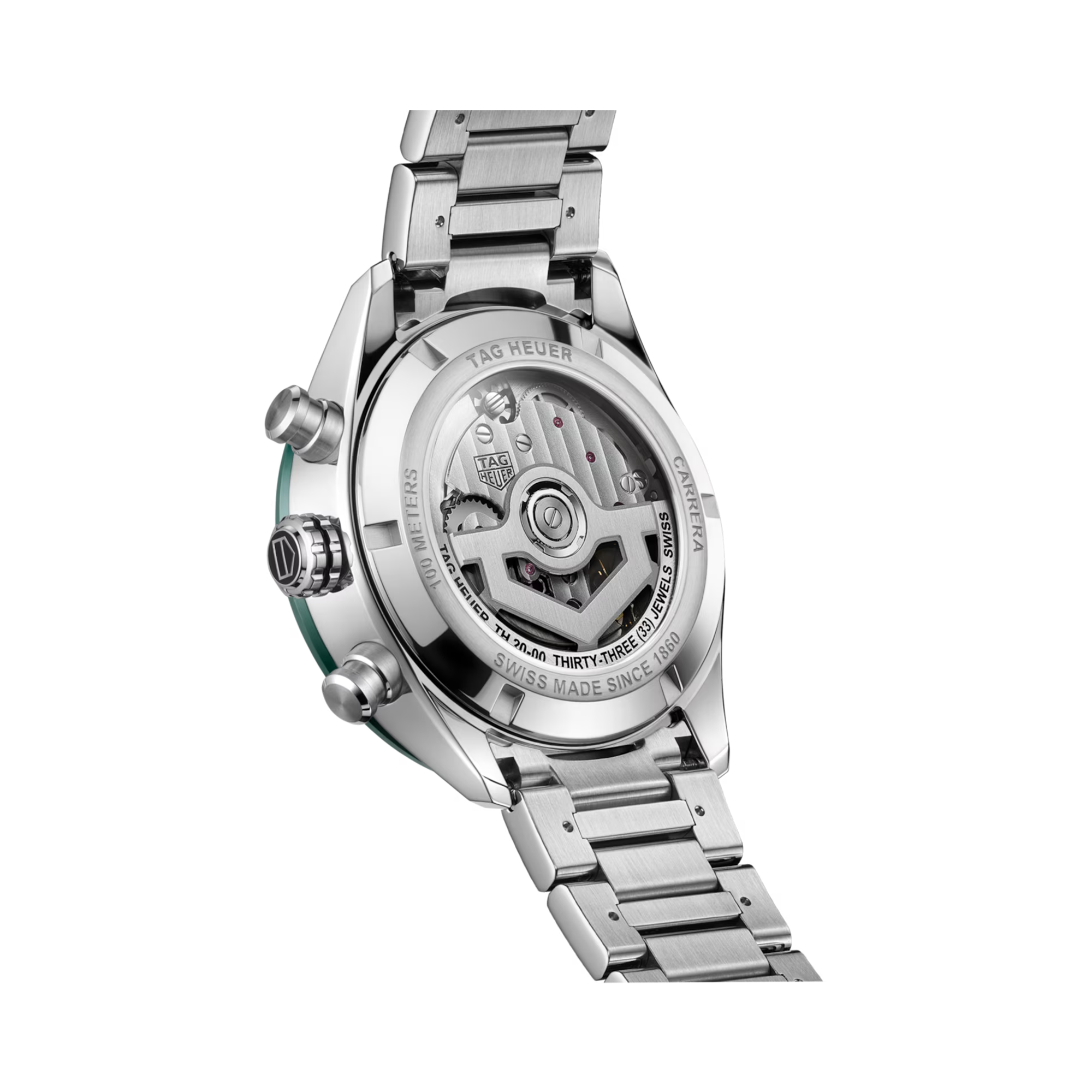 Tag Heuer Carrera Chronograph 44mm, Green Dial, Baton Numerals_2