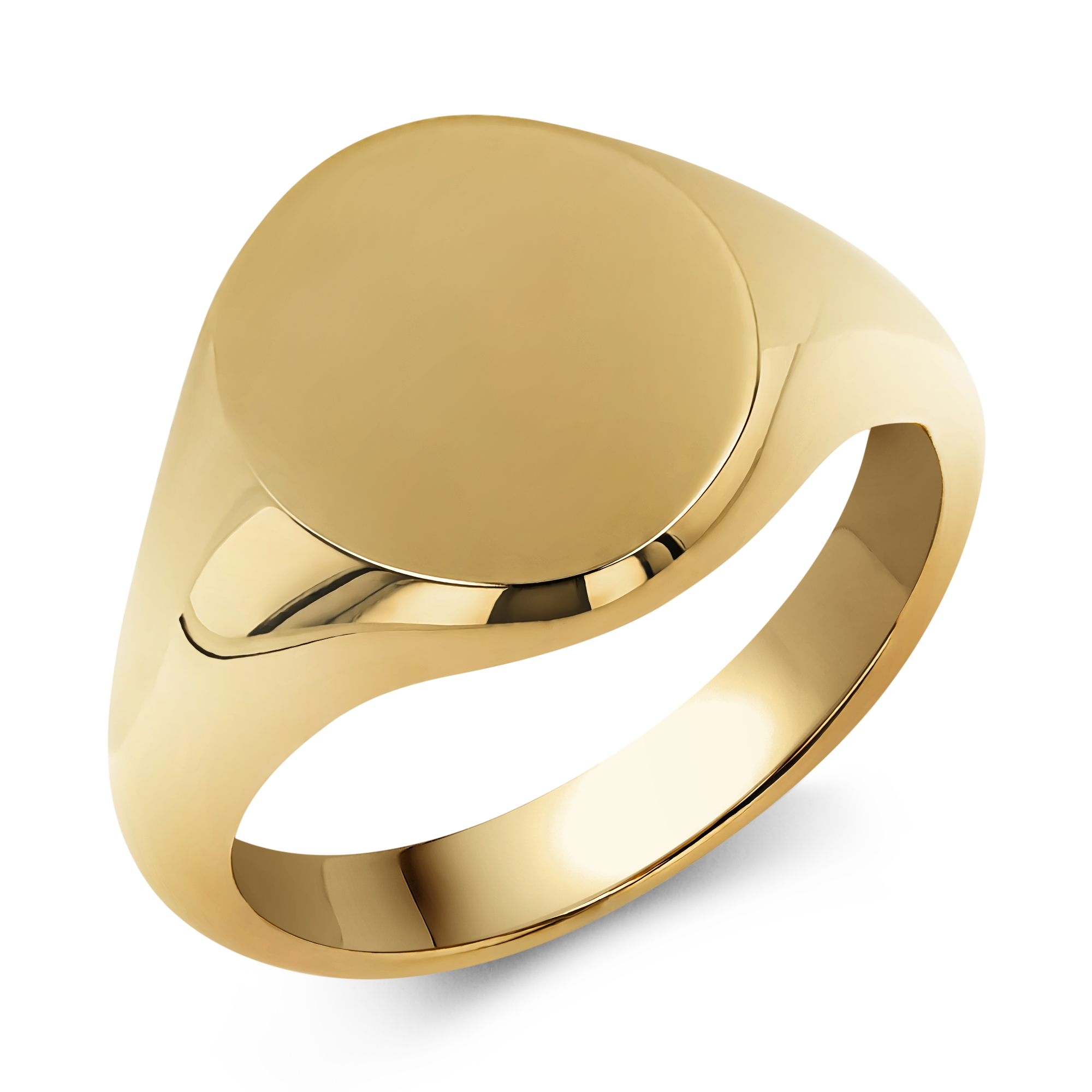 Plain Oval Signet Ring _1