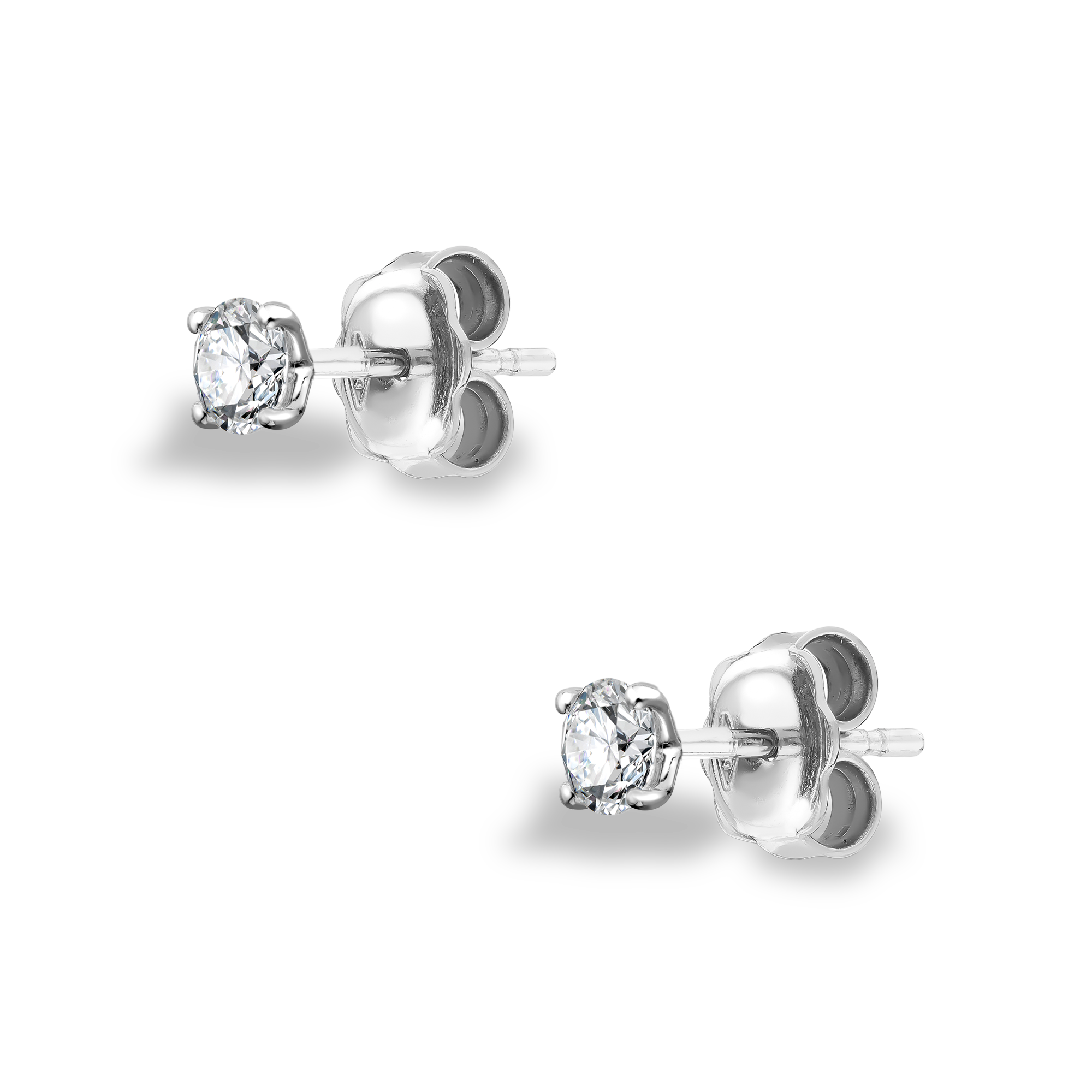 Contemporary Brilliant Cut 0.30ct Diamond Stud Earrings Brilliant cut, Claw set_2
