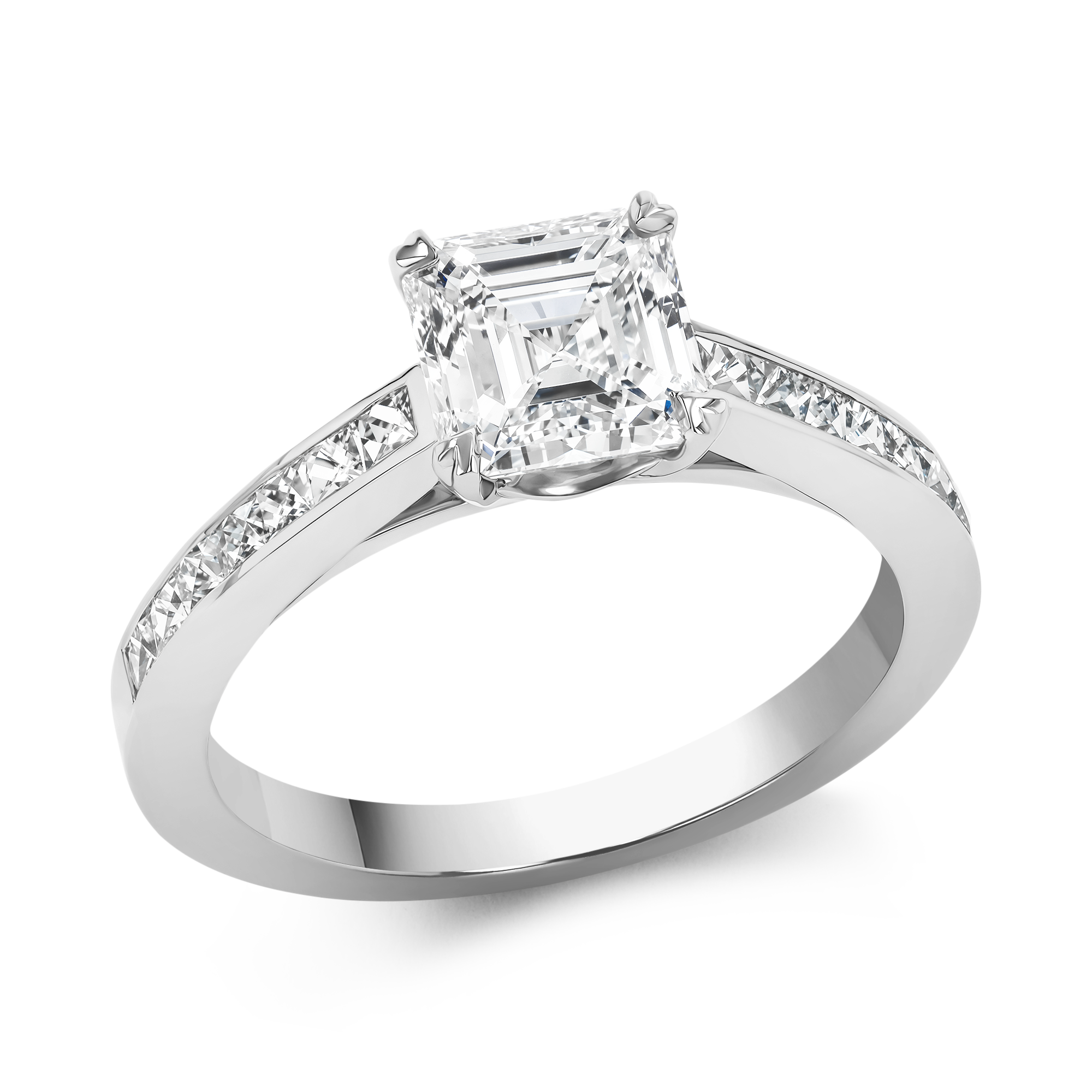 Gatsby 1.50ct Asscher Cut Diamond Ring Asscher Cut, Claw Set_1