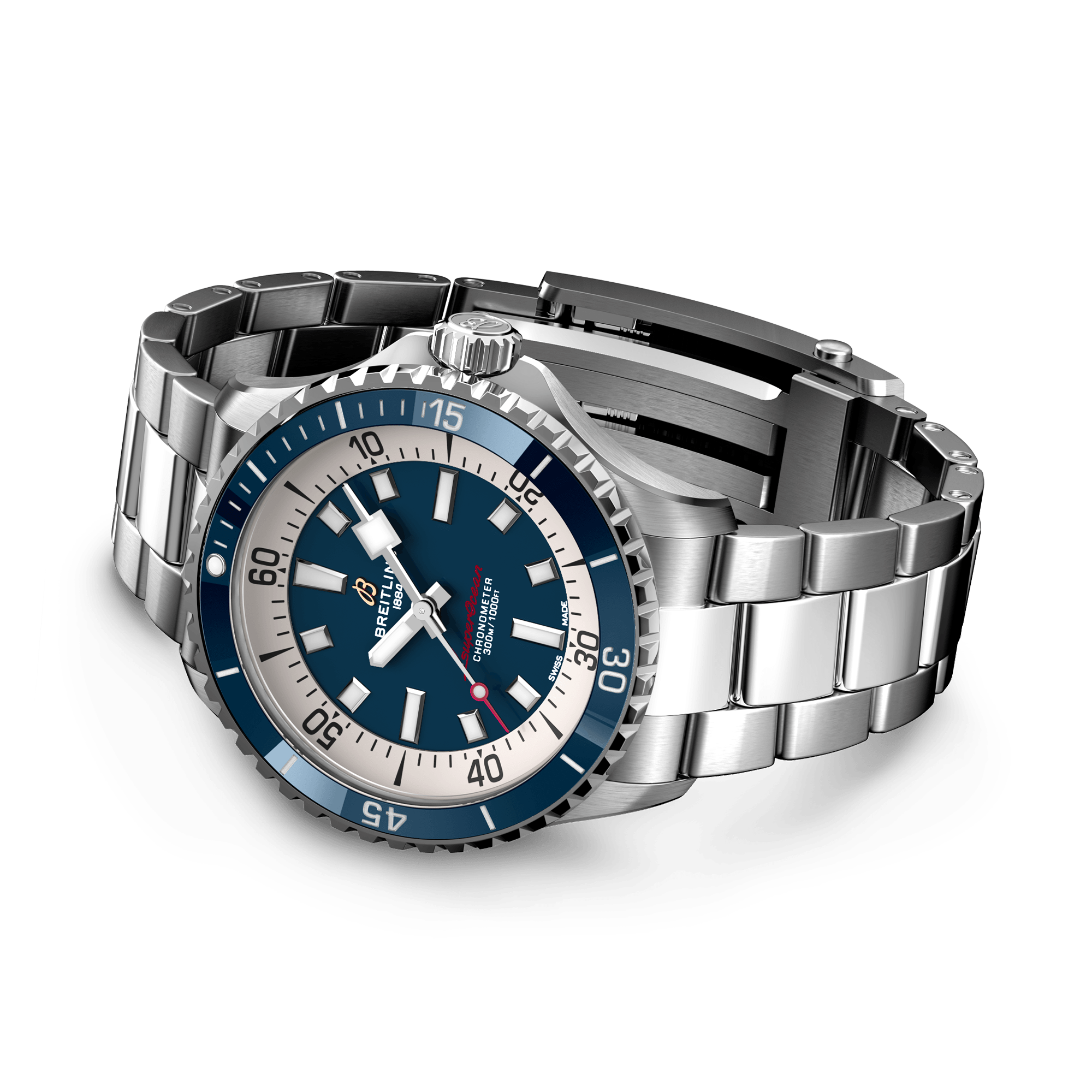 Breitling Superocean Automatic 42 42mm, Blue Dial, Arabic & Baton Numerals_4