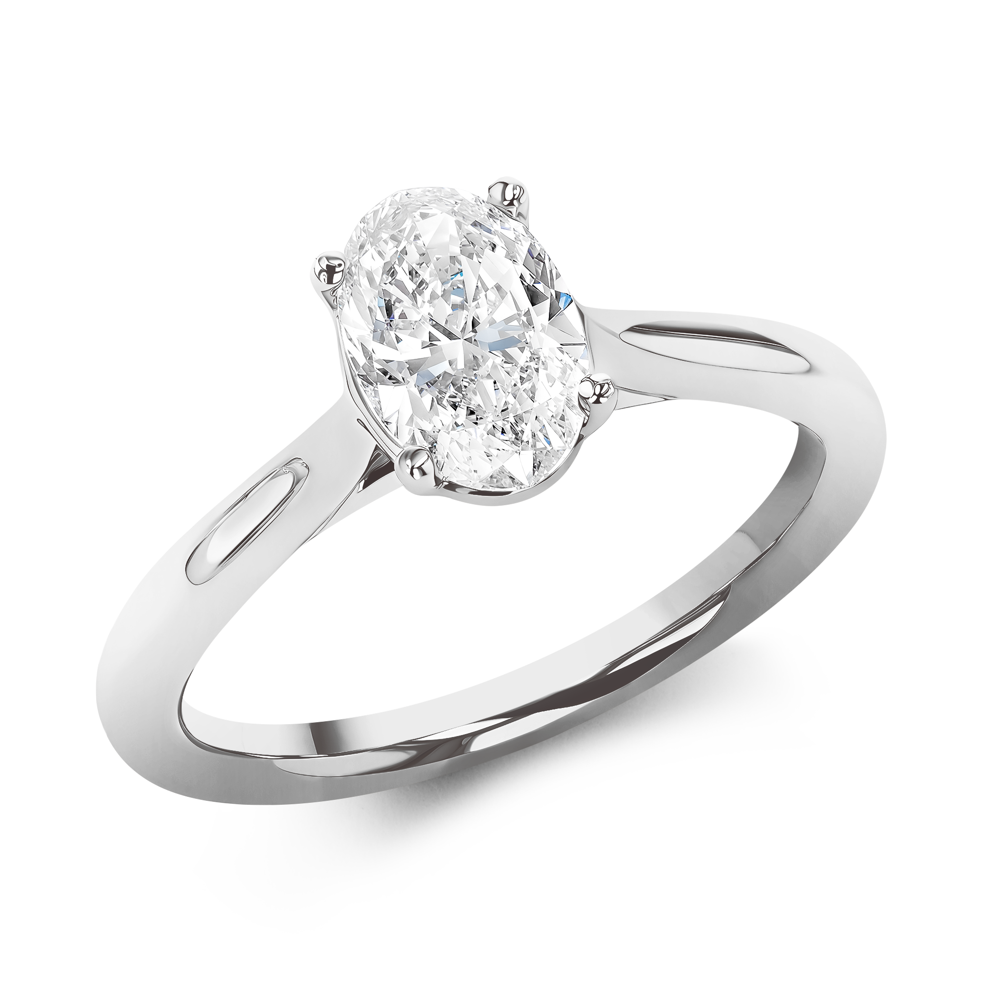 Gaia 1.01ct Diamond Solitaire Ring Oval Cut, Claw Set_1