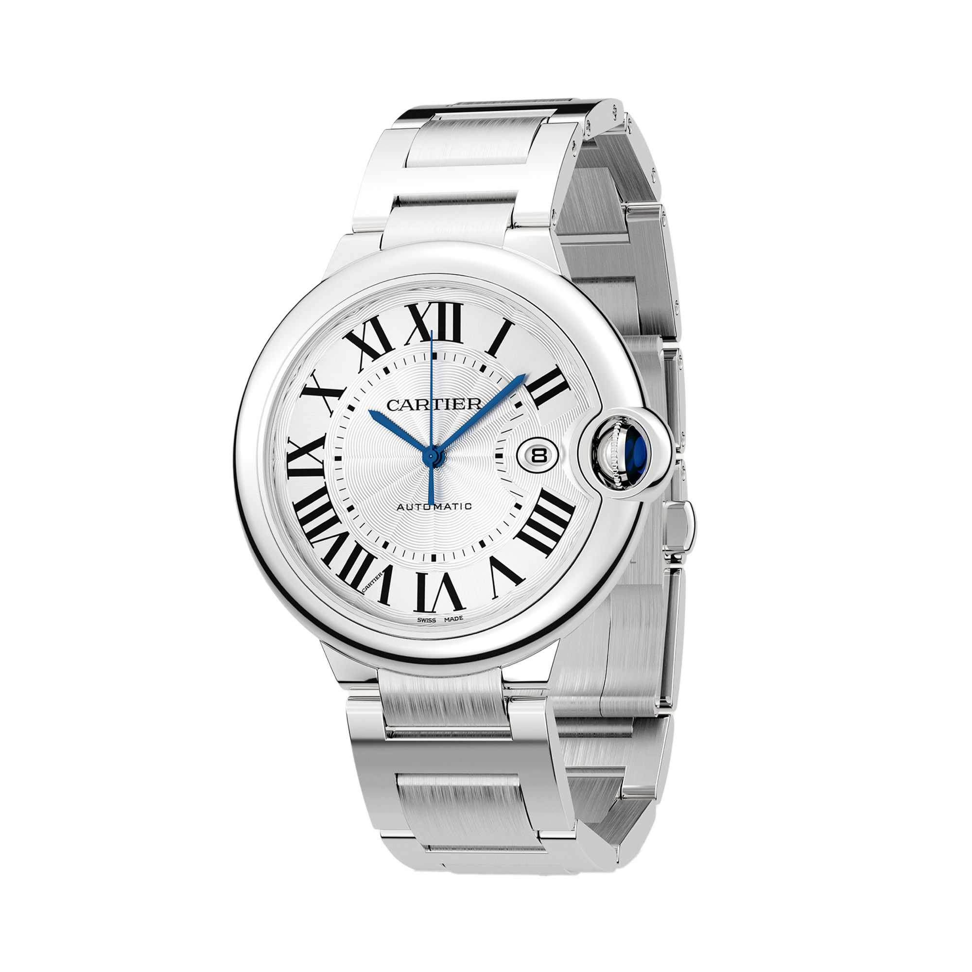 Cartier Ballon Bleu de Cartier 42mm, Silver Dial, Roman Numerals_2